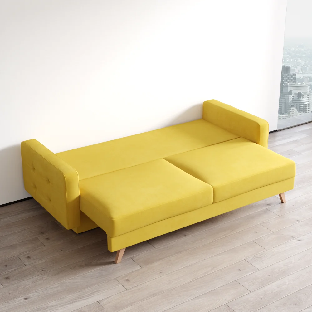 Meble Furniture Vegas Queen Sofa Bed with Storage, Multiple Colors - Image 31