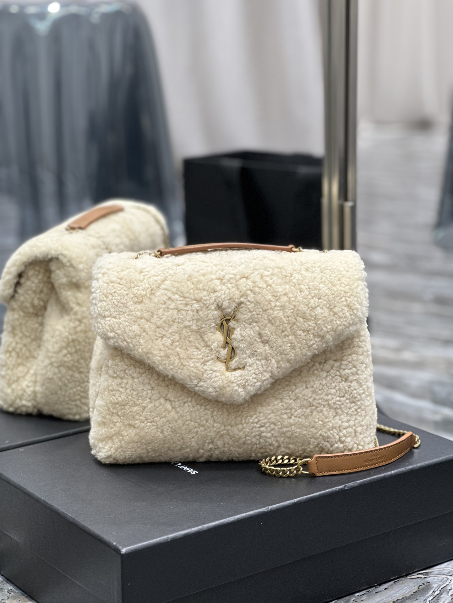 LOULOU SMALL CHAIN BAG IN QUILTED “Y”