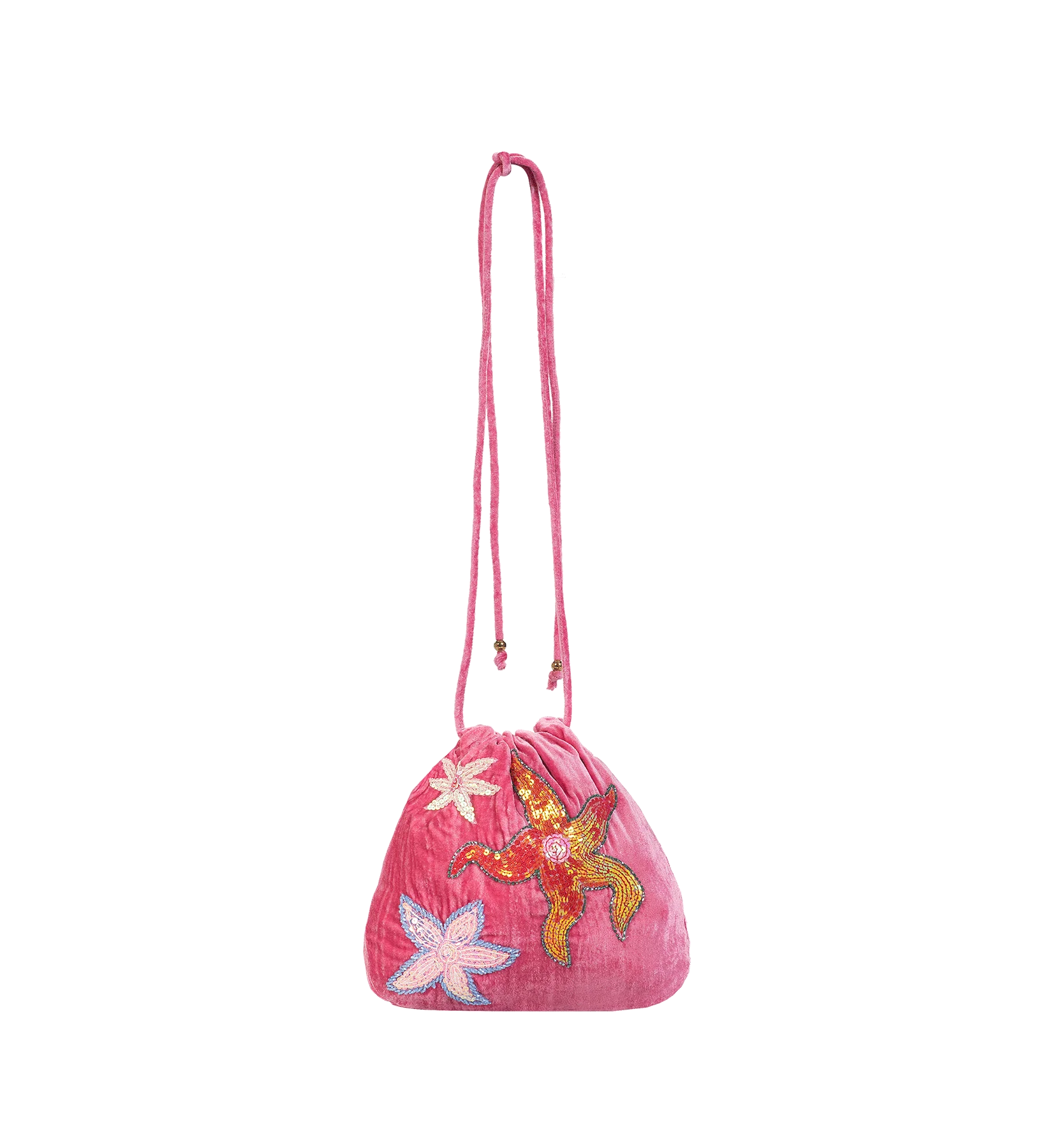 Rose Stella Marina Beaded Bag