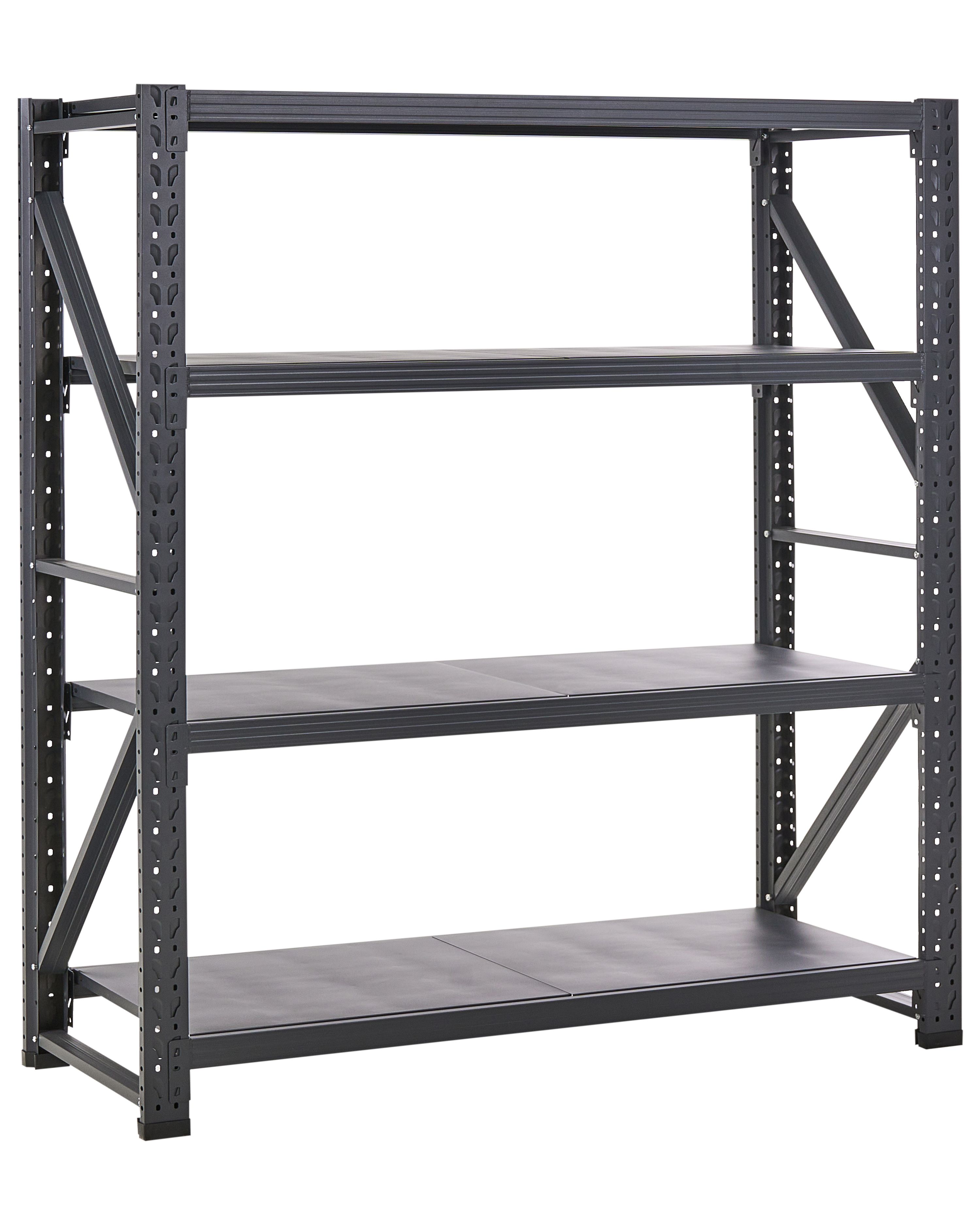 Garage Shelving FIUGGI Metal 200 cm 60 cm Black