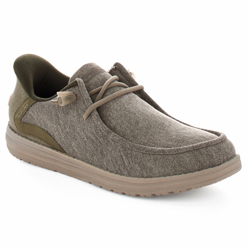 Skechers Men's Slip-Ins Relaxed Fit Melson Shoe - MIDNIGHT VELVET CATALOG