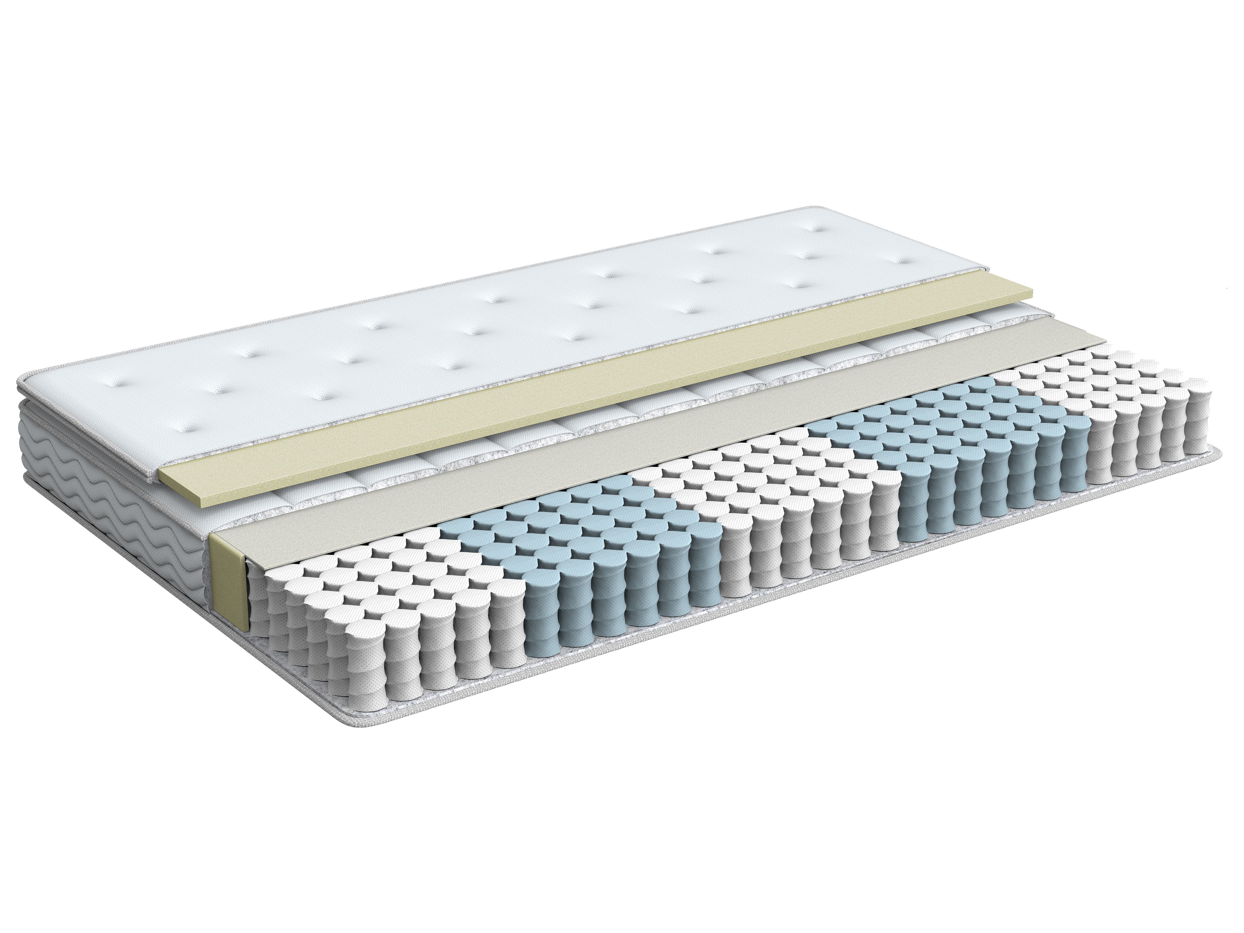 Memory Foam Pocket Spring Mattress LUXUS H2/3 Medium 180 x 200 cm (Super King Size)