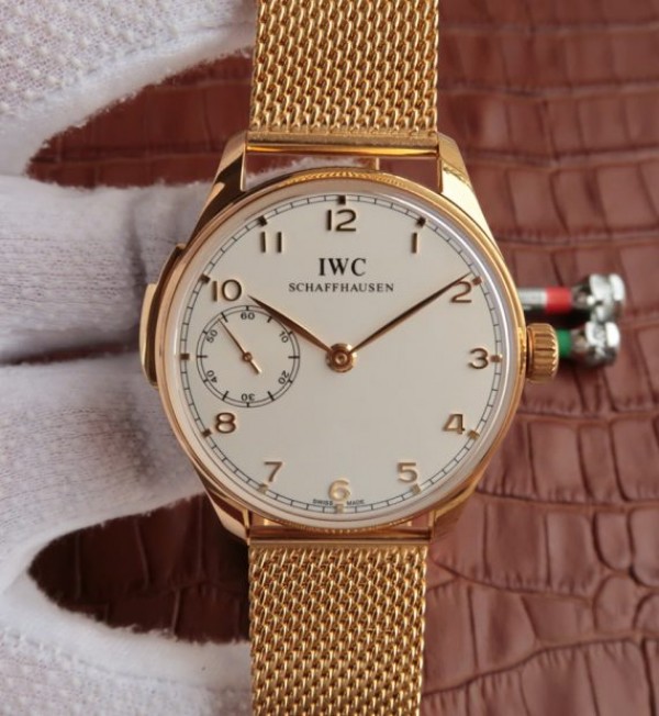 Replica IWC YLF Portuguese IW5242 RG Mesh Bracelet A52010 - Top club