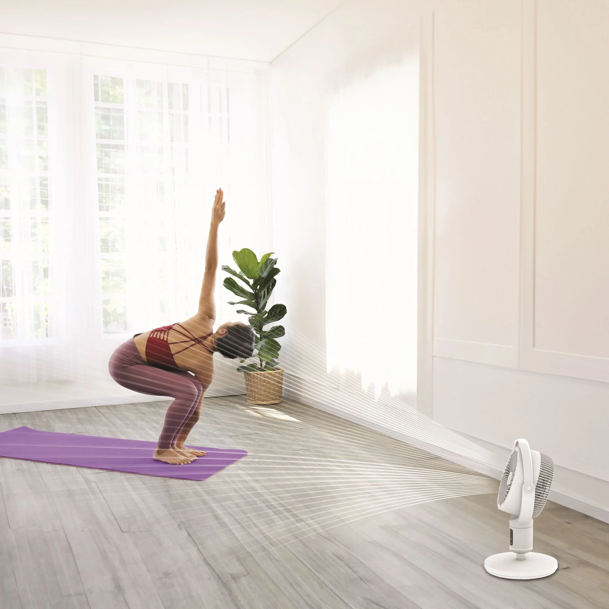 Lasko Whirlwind 7�� 24-Speed Orbital Motion 25ft/s Airflow Remote Control Pedestal Fan, APDC301 - Image 21