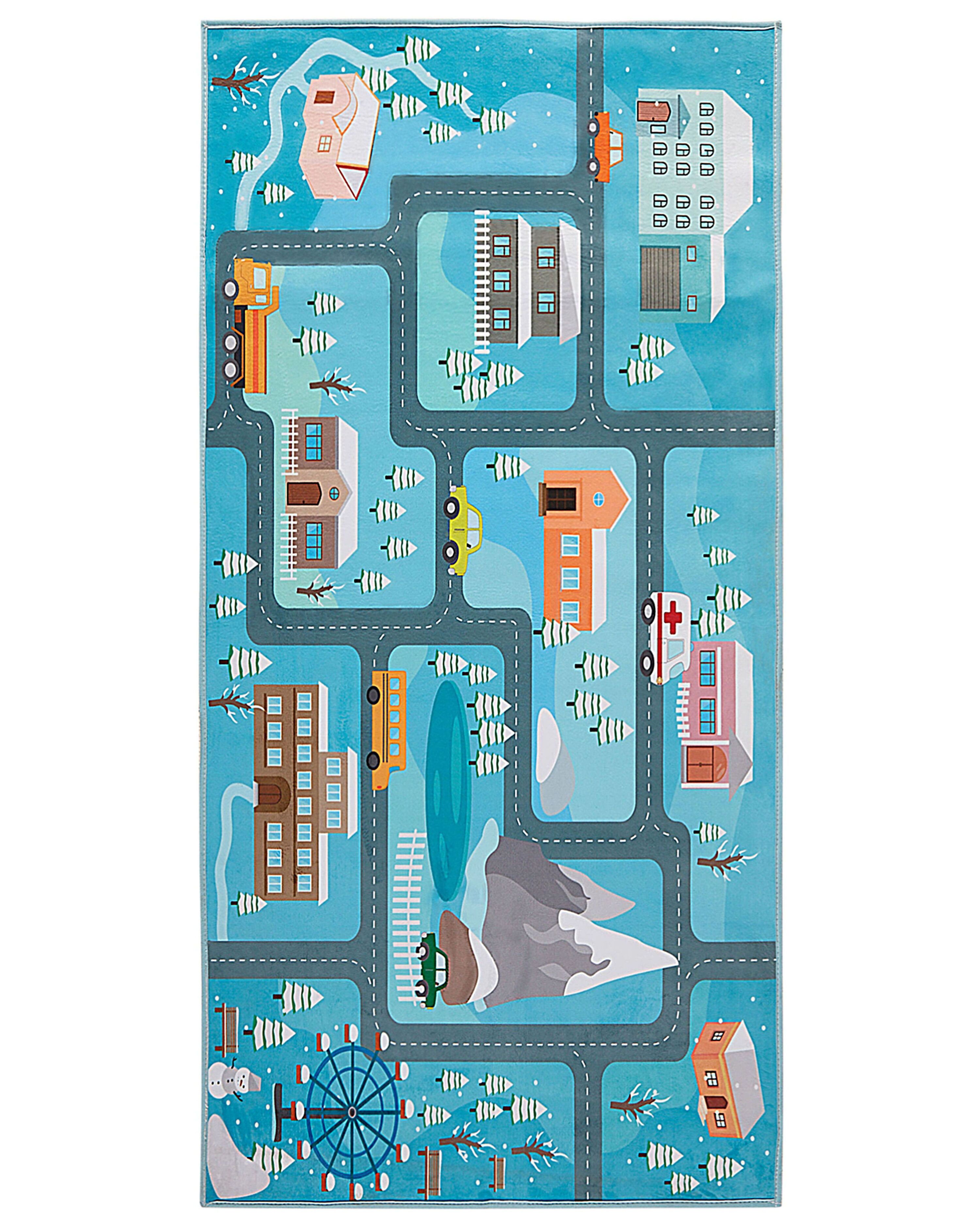 Kids Rug KIGI Blue 80 x 150 cm