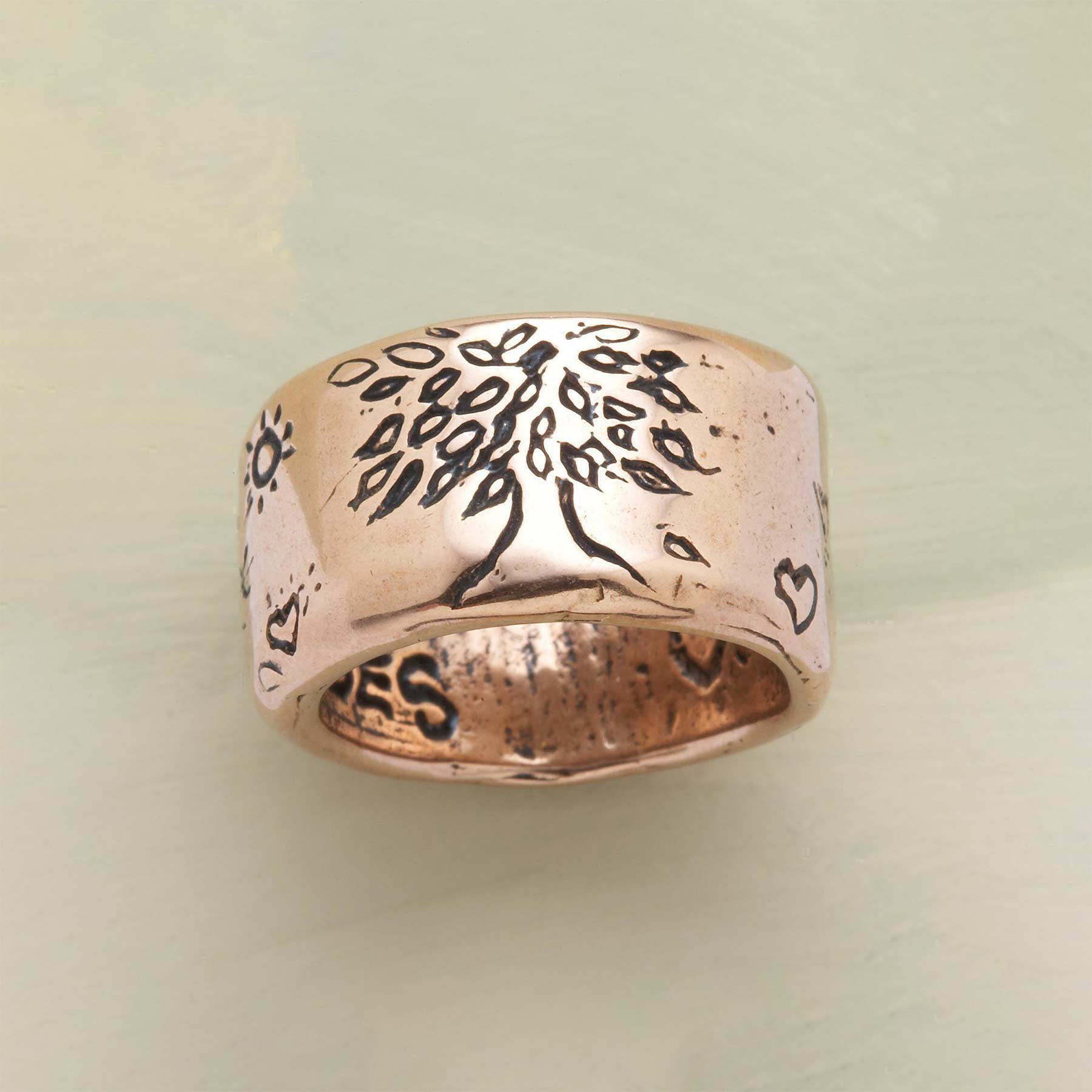 Rose Gold Strength Ring - Sundance Clothing
