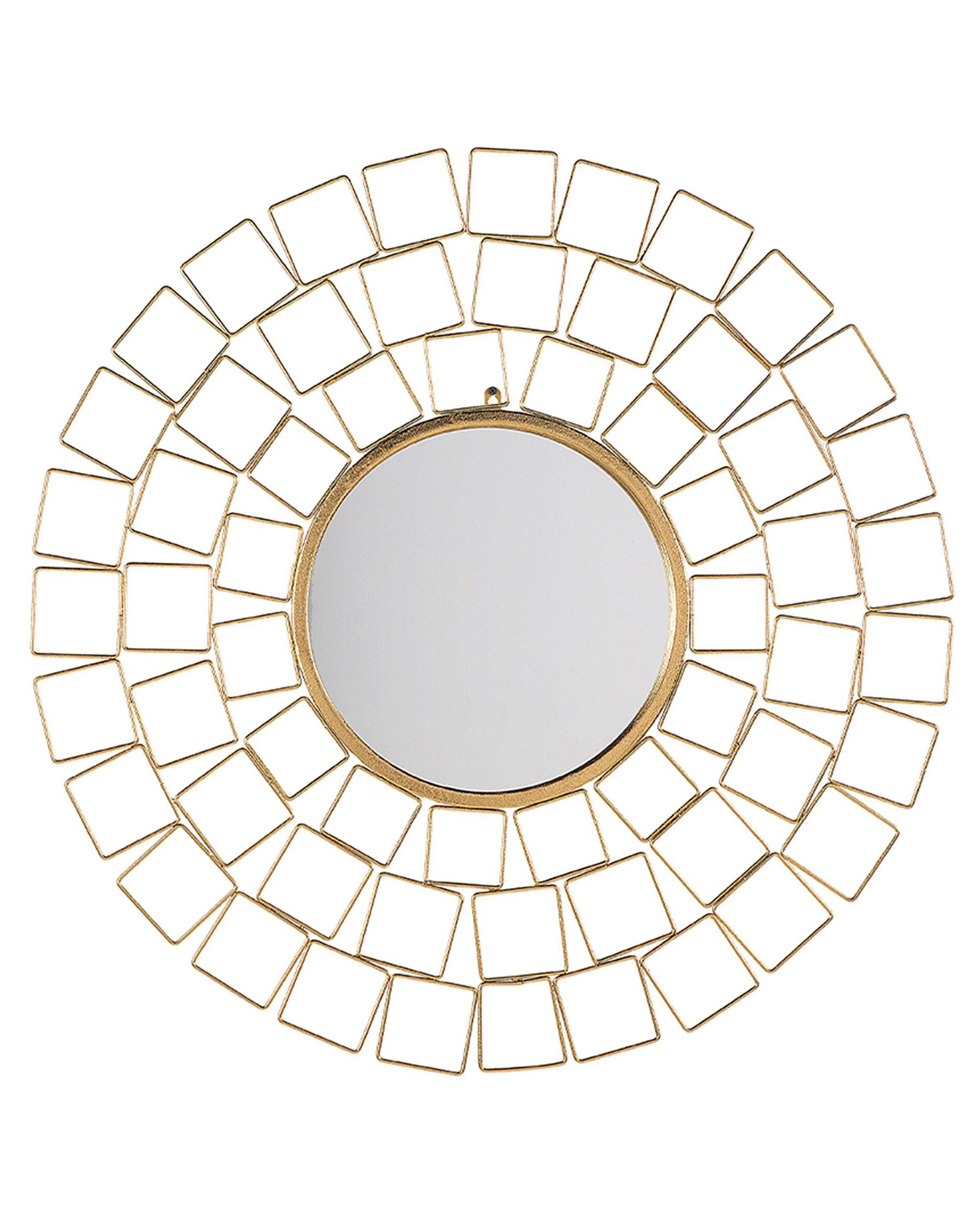 Wall Mirror LABRIT 90 cm 90 cm Metal Gold