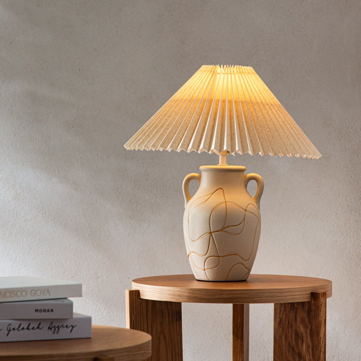 Lampa stołowa TETO ceramiczna 35,5x35,5x38 cm