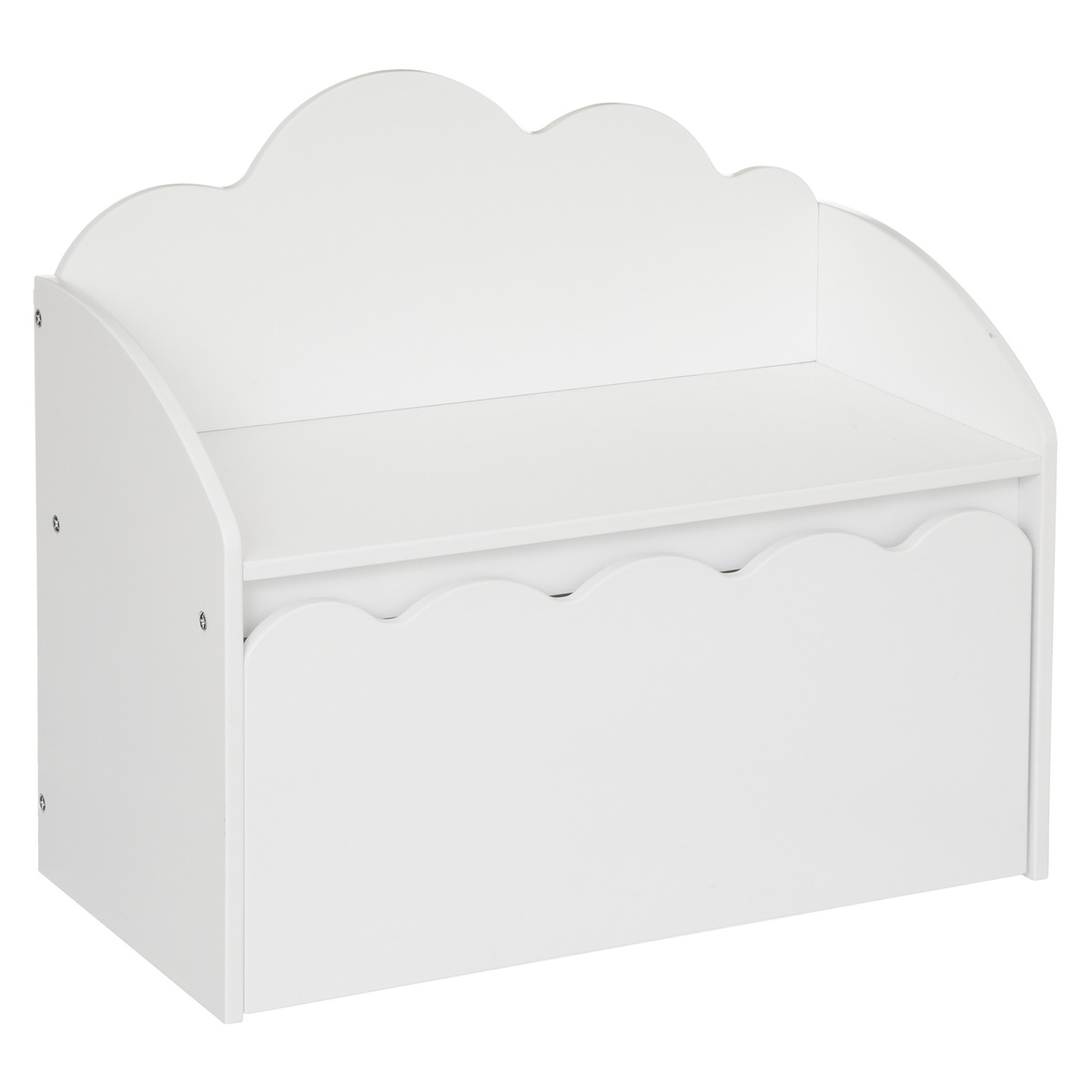 Kids bench "Cloud" White, 60x30 cm