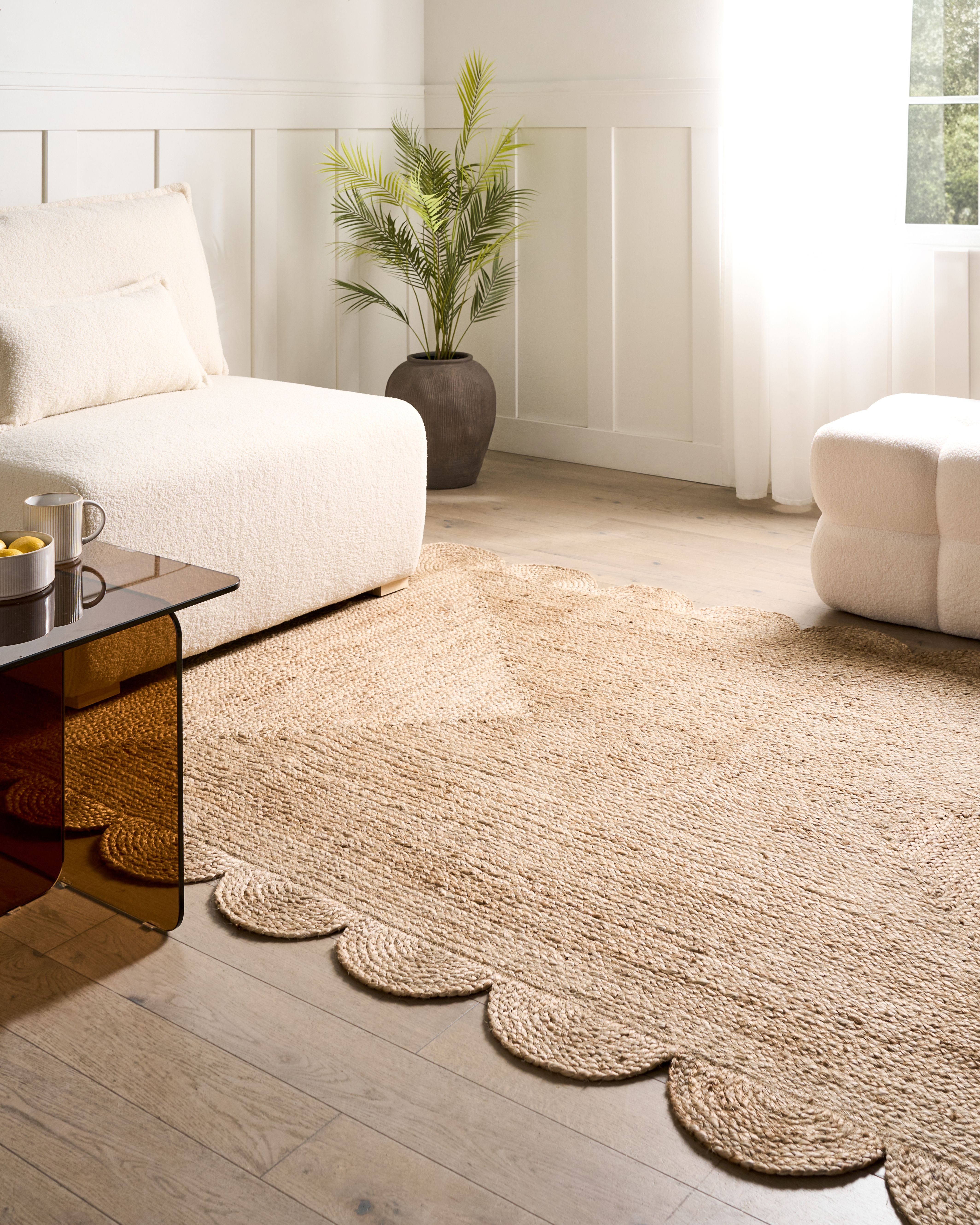 Rug HINGOLI Beige 160 x 230 cm Jute