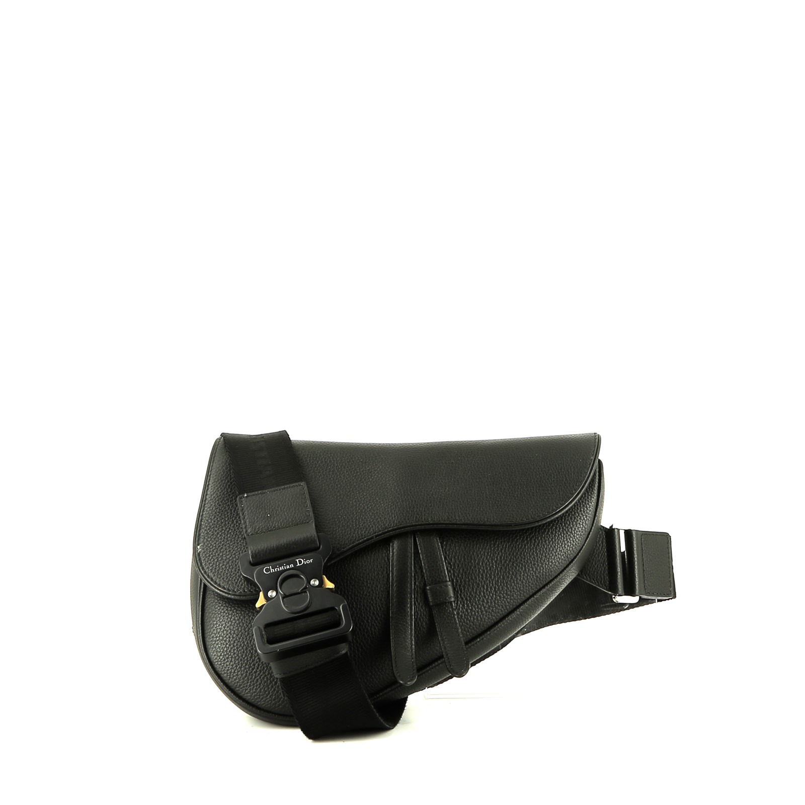 Dior Saddle shoulder bag in black grained leather1:1High-quality replica