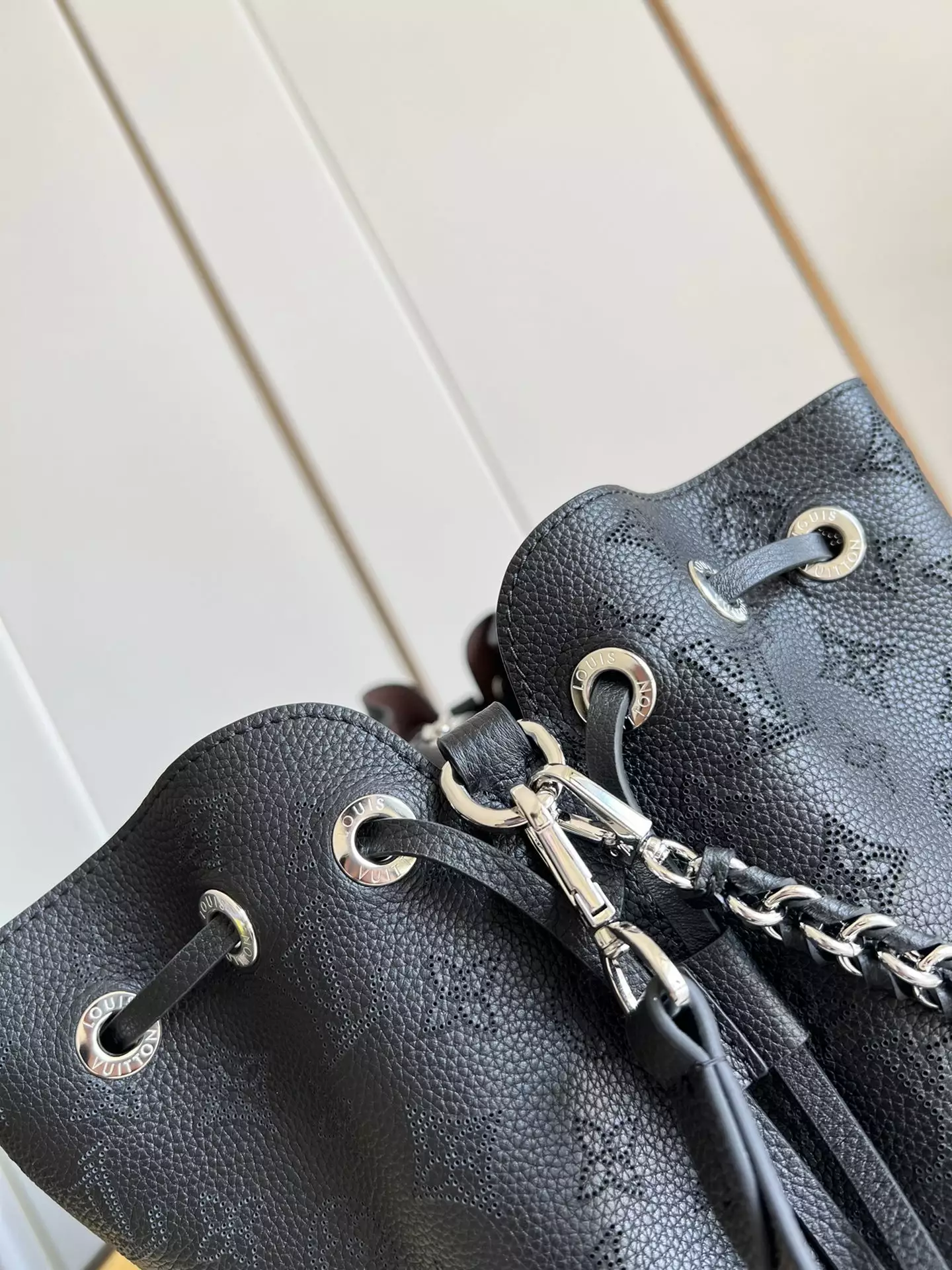 Bella Tote Black Mahina Calfskin1:1High-quality replica