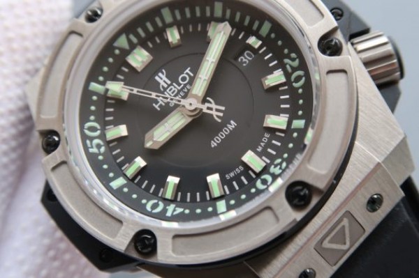 Replica Hublot King Power 48mm OceanoGraphic 4000 Titanium A7750 - Elite Watch Atelier