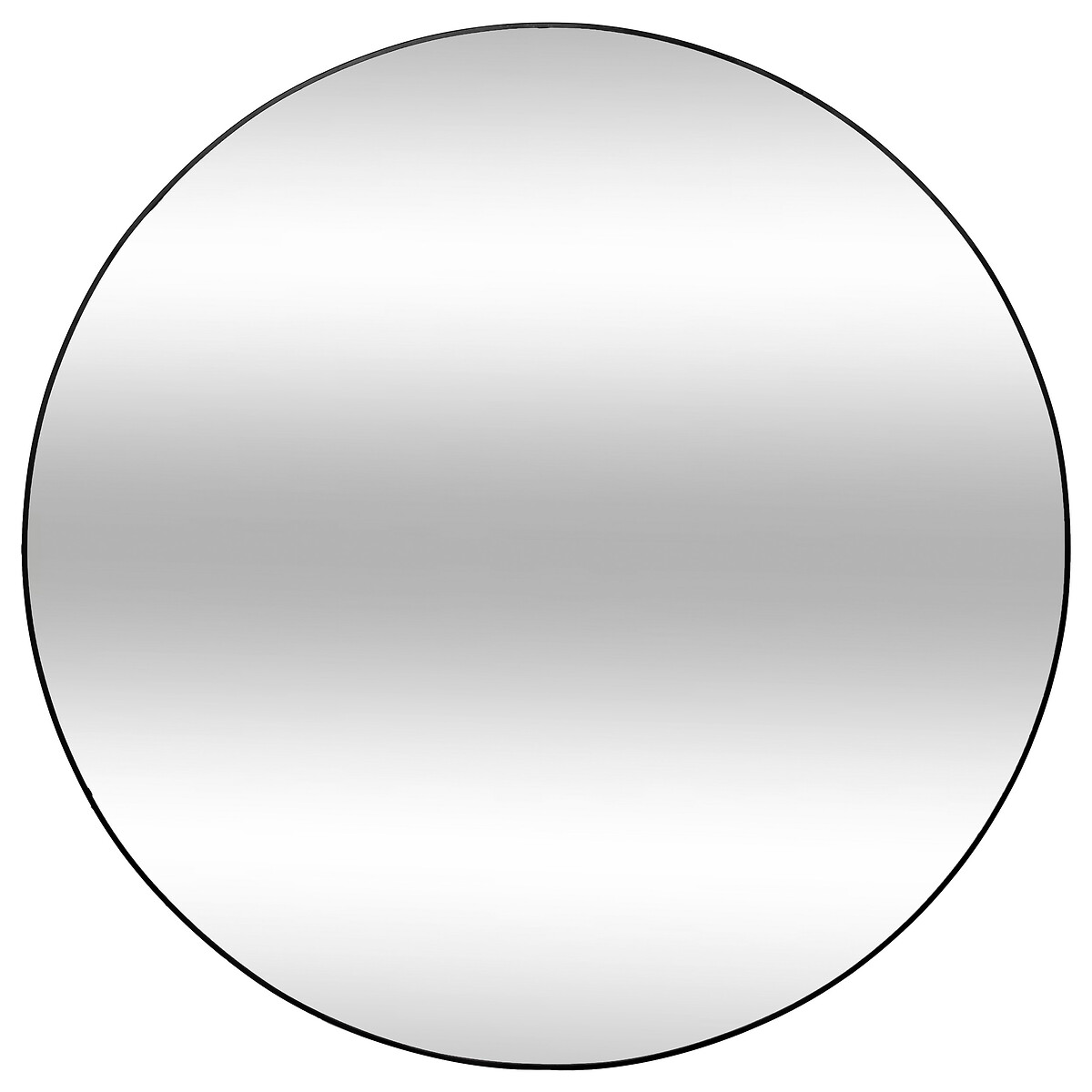 Mirror "Alice" Wood & metal, black, d.110 cm