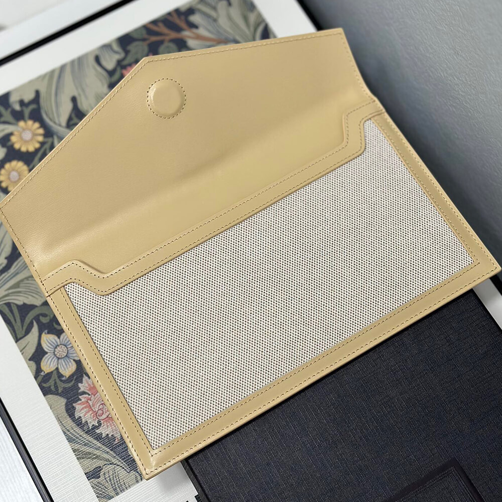 YSL uptown pouch in canvas and leather Bag1:1High-quality replica