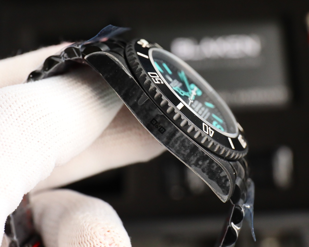Rolex Dark Legend Submariner - DLC Black Finish - 40MM - Cyan(1:1 replica) - Elite Watch Atelier