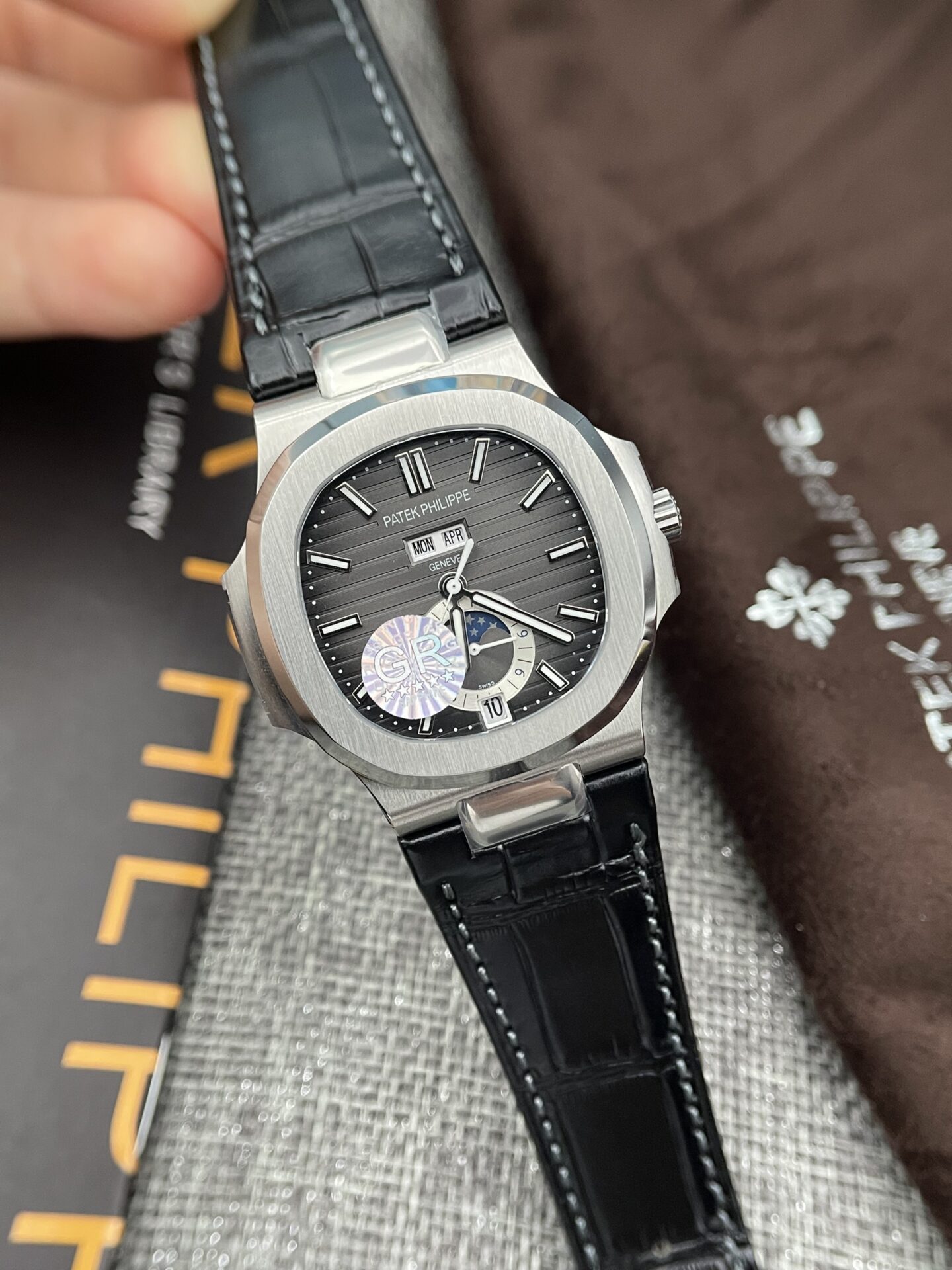 Patek Philippe Nautilus 5726 Replica Watch Gray Dial GRF 40.5mm - Top club