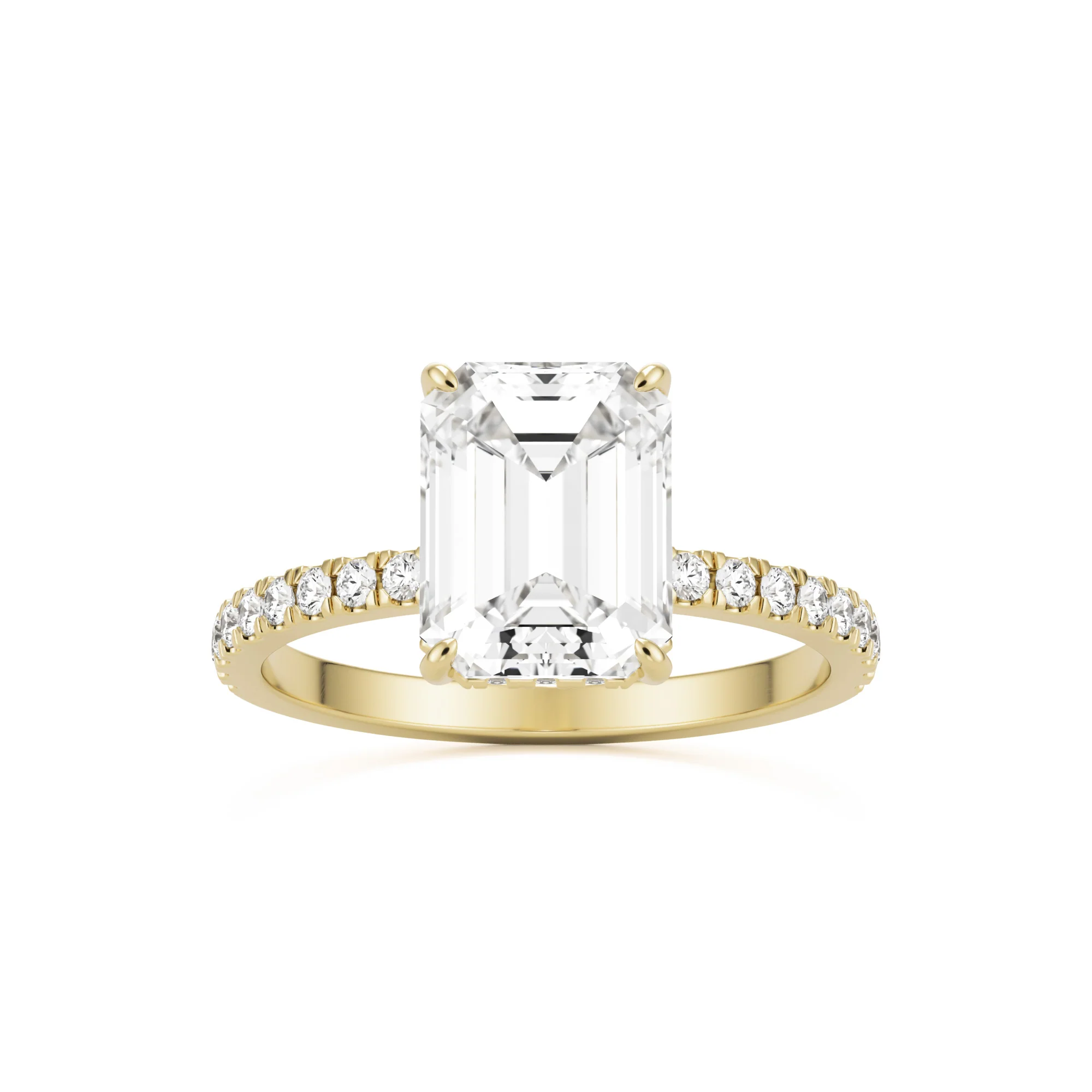The Emerald Hidden Halo Pavé