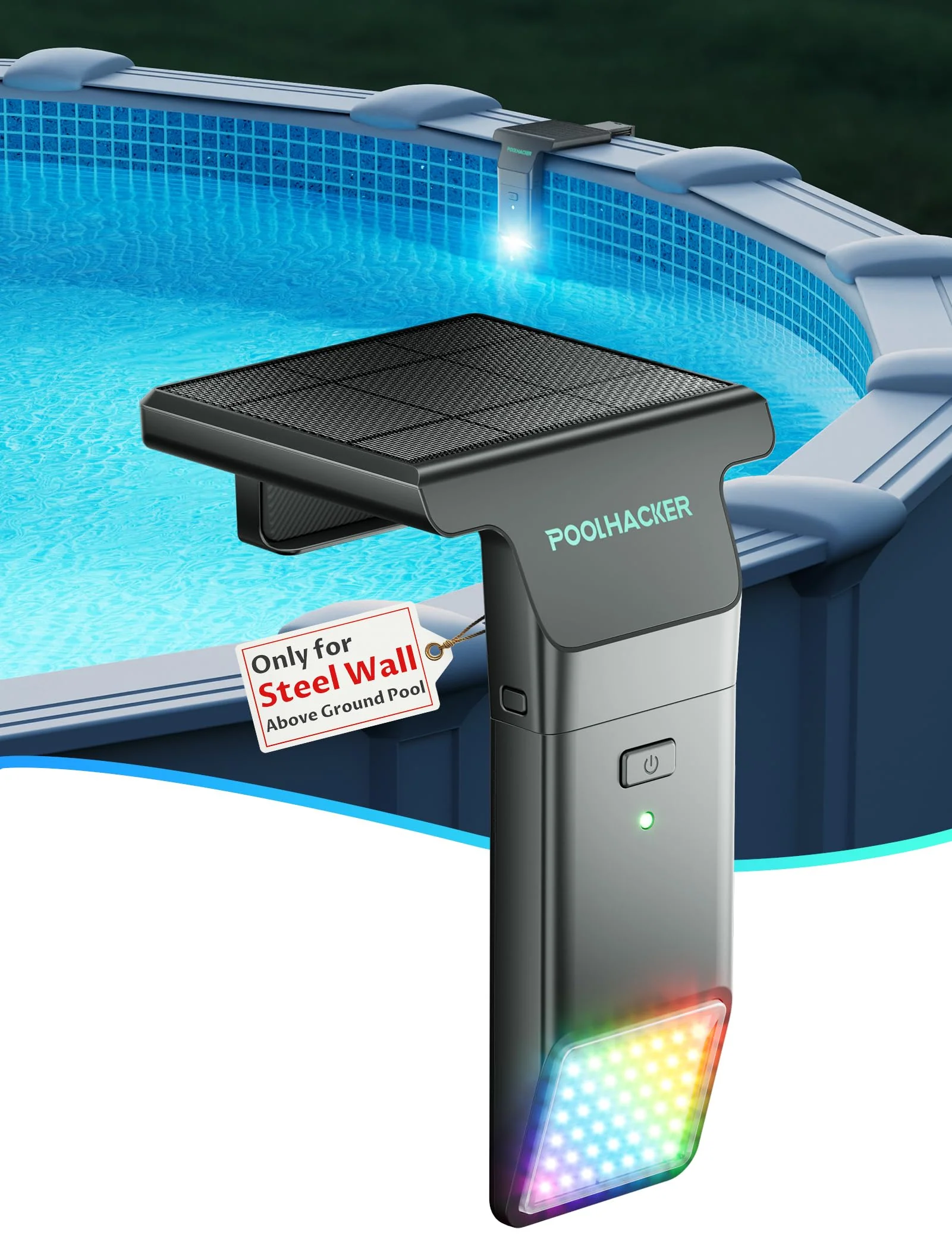 Solar LED Pool Light - 42 LEDs, 10 Color Options