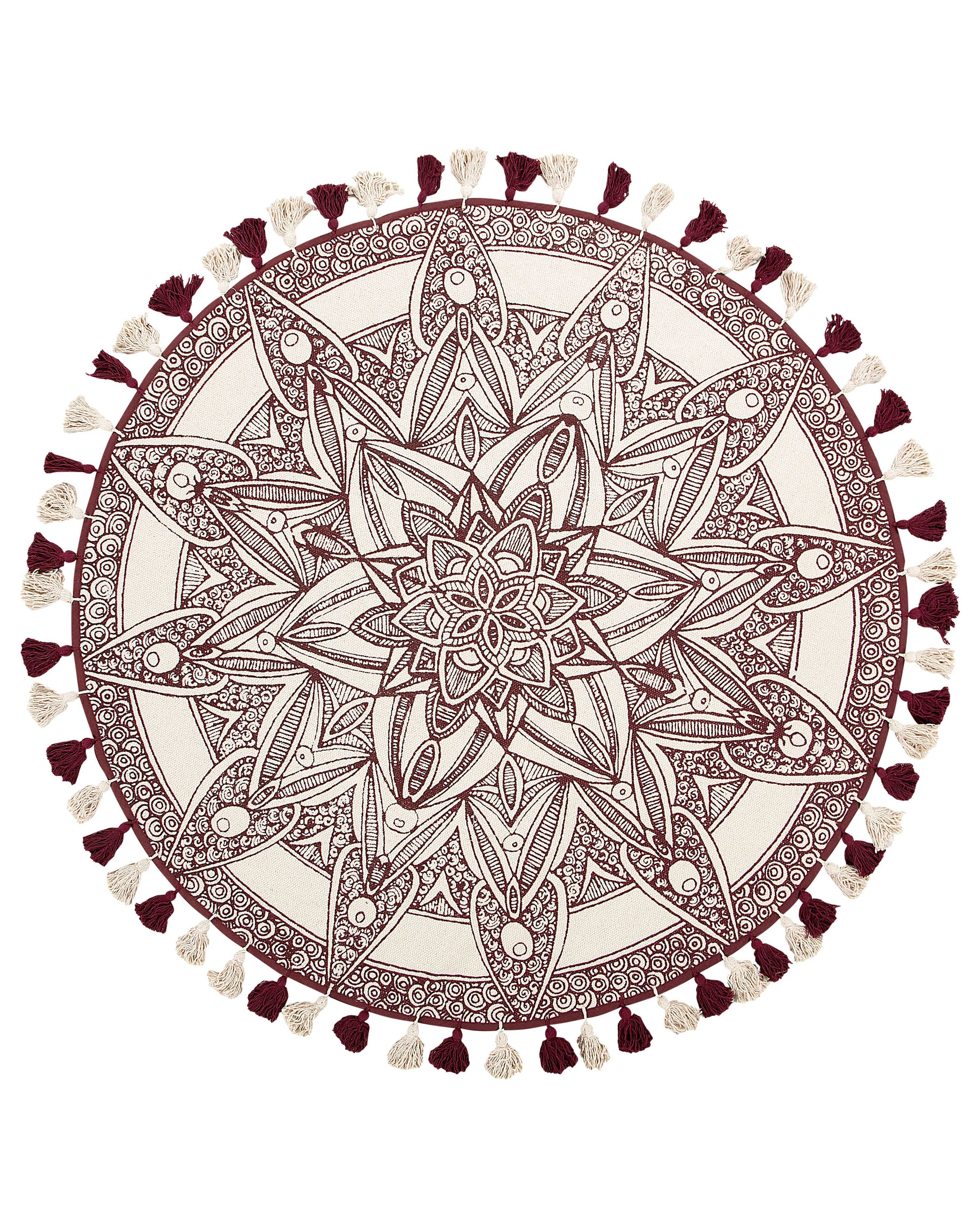 Rug OLTU Red ø 120 cm Cotton