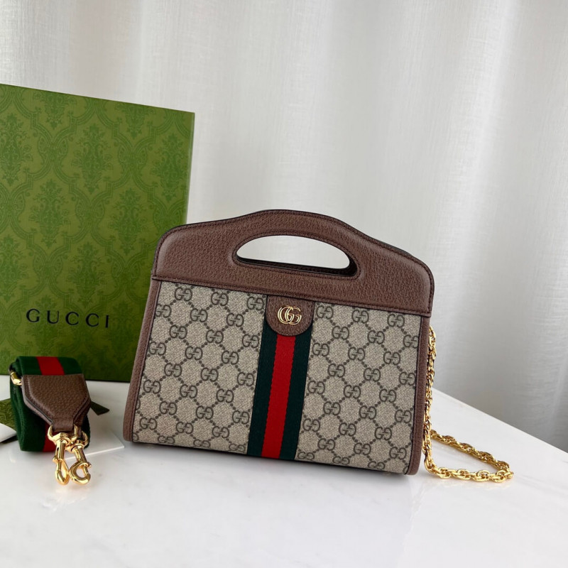 Replica Gucci Ophidia Small Tote With Web 693724 Brown1:1High-quality replica