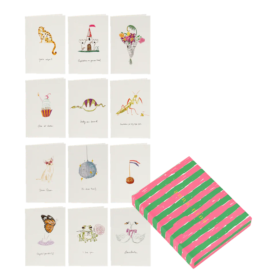 Anna + Nina Assorted Greeting Cards Set of 12