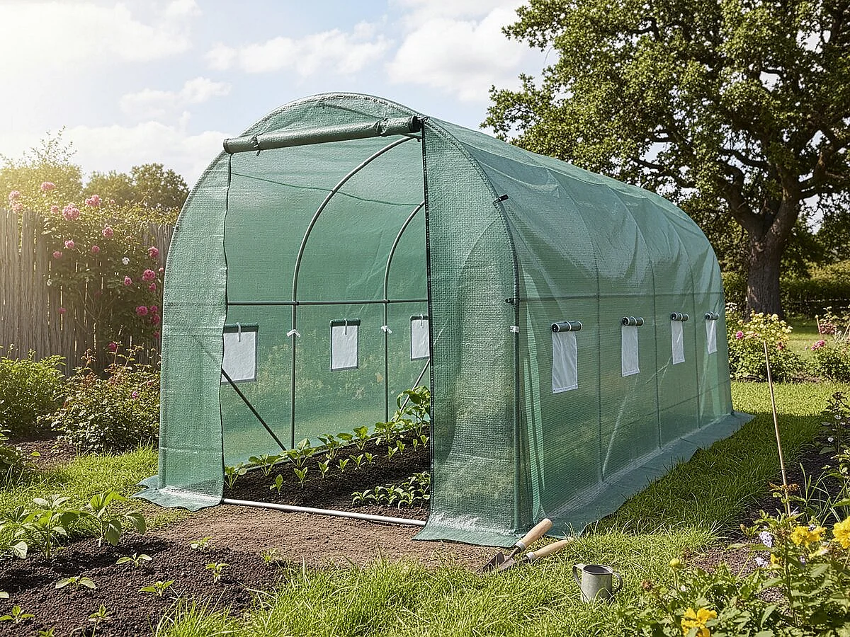 Serre tunelle de jardin 4,5 x 2 m 