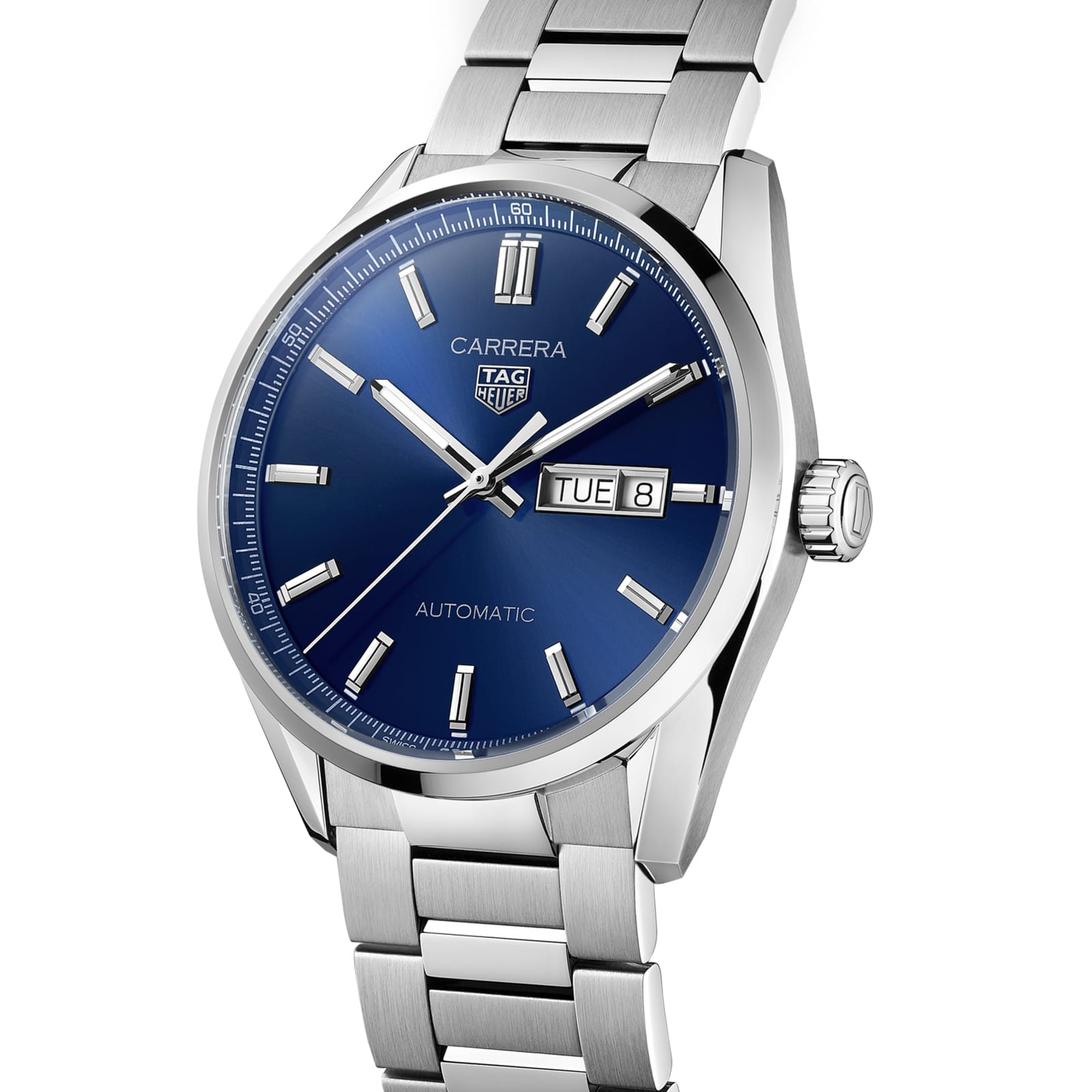 TAG Heuer Replica Watch Carrera Day-Date Automatic 41 mm Steel(1:1 replica) - Elite Watch Atelier