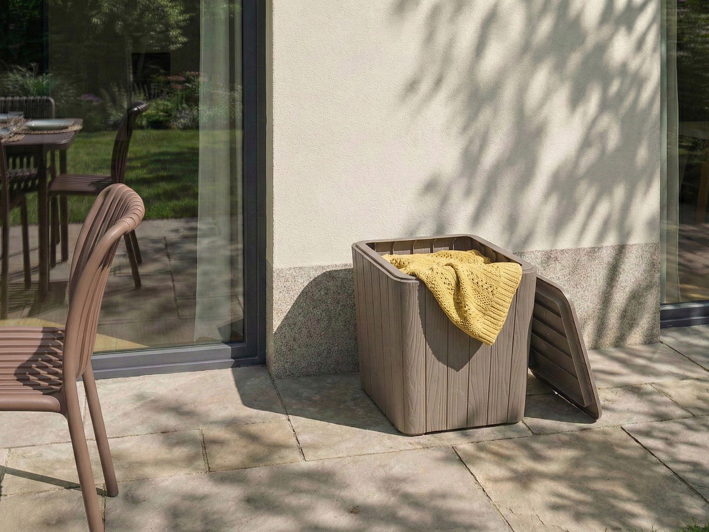 Storage Box SARANDI 40 cm 40 cm Taupe