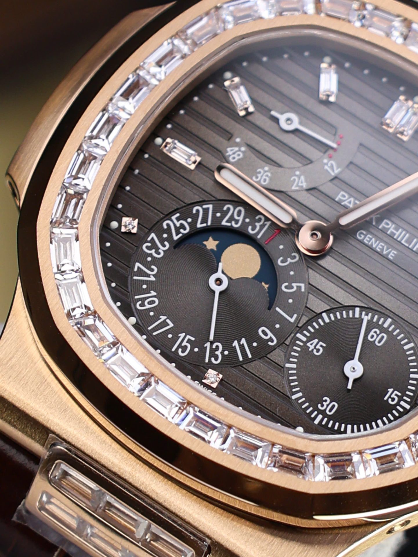Patek Philippe Nautilus 5724 Rose Gold Replica Watch Full Function PPF Factory 40mm - Top club