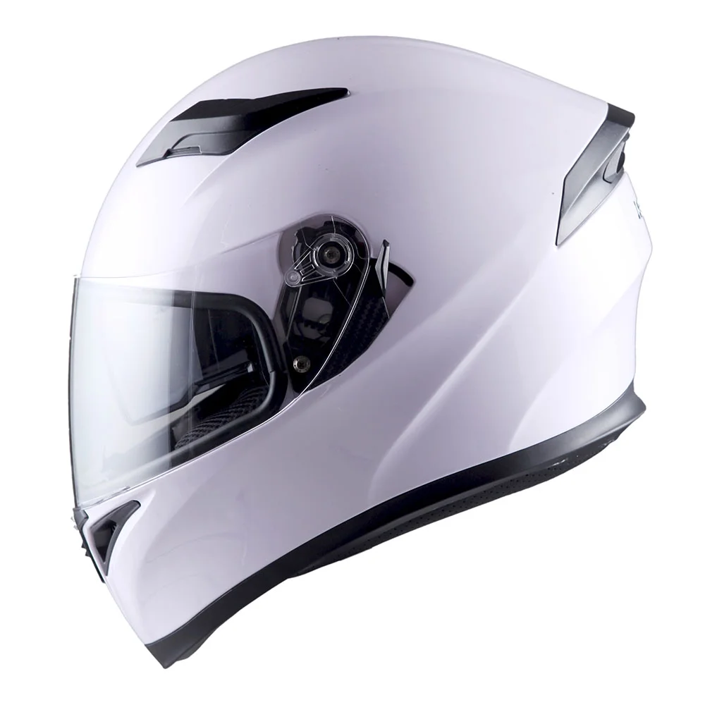 1Storm Motorcycle Modular Full Face Flip up Dual Visor Helmet + Spoiler + Motorcycle Bluetooth Headset: HJK316 Mechanic Red - Image 36