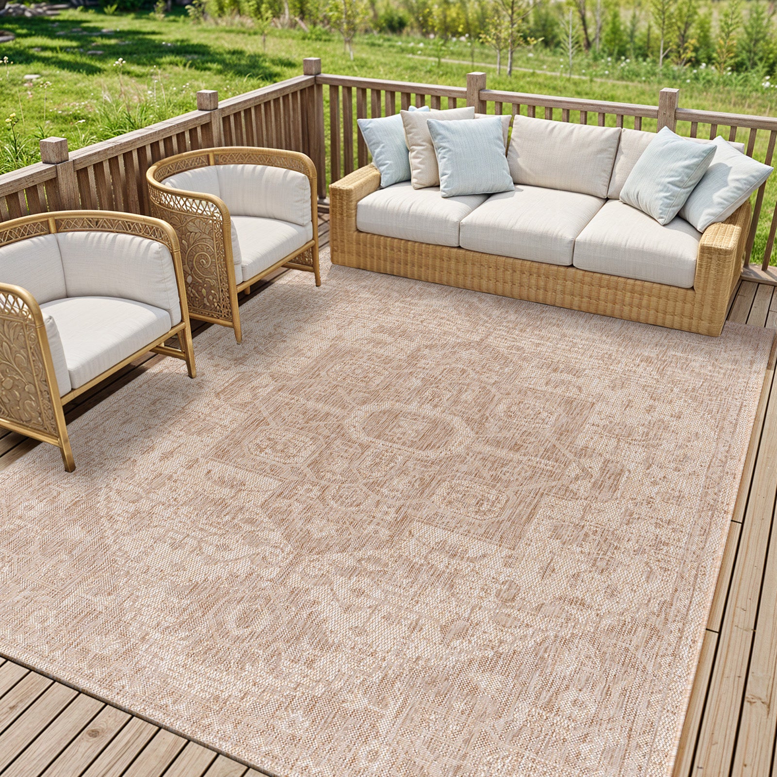 Blokker Sira Vloerkleed 160 x 213 cm - Donker Beige
