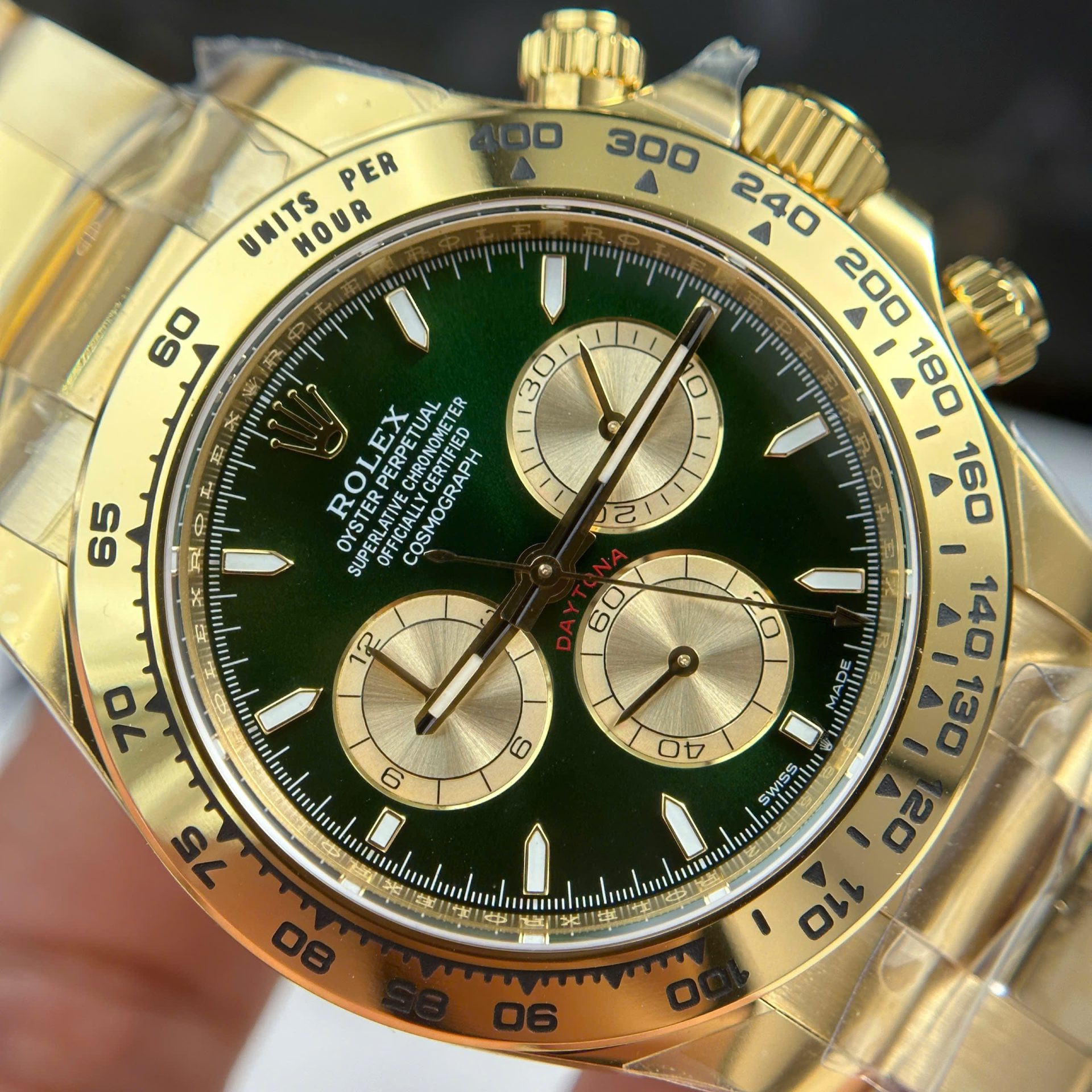 Rolex Daytona 126508 Dial Green Best Replica Watch Oyter Strap THB Factory 40mm - Top club