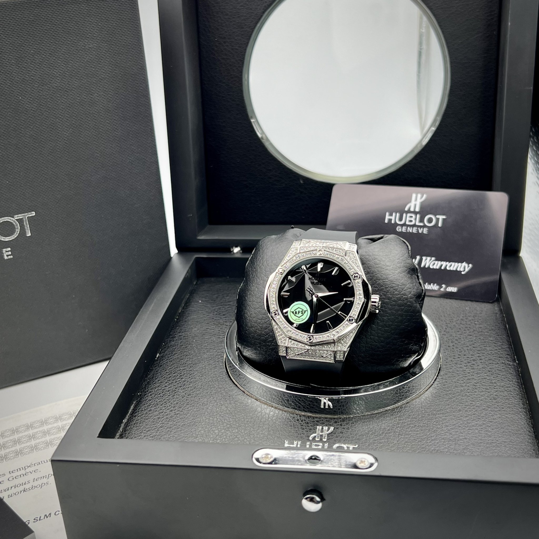 Hublot Replica Watch Classic Fusion Orlinski Full Diamonds Titanium Rubber Strap APS 40mm - Elite Watch Atelier