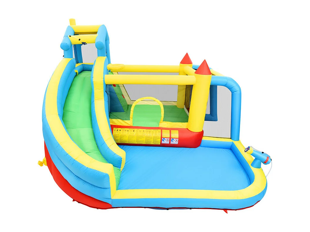 Château gonflable pour les enfants de 3 à 10 ans - avec Souffleur - charge max 135kg - 364x315x239cm