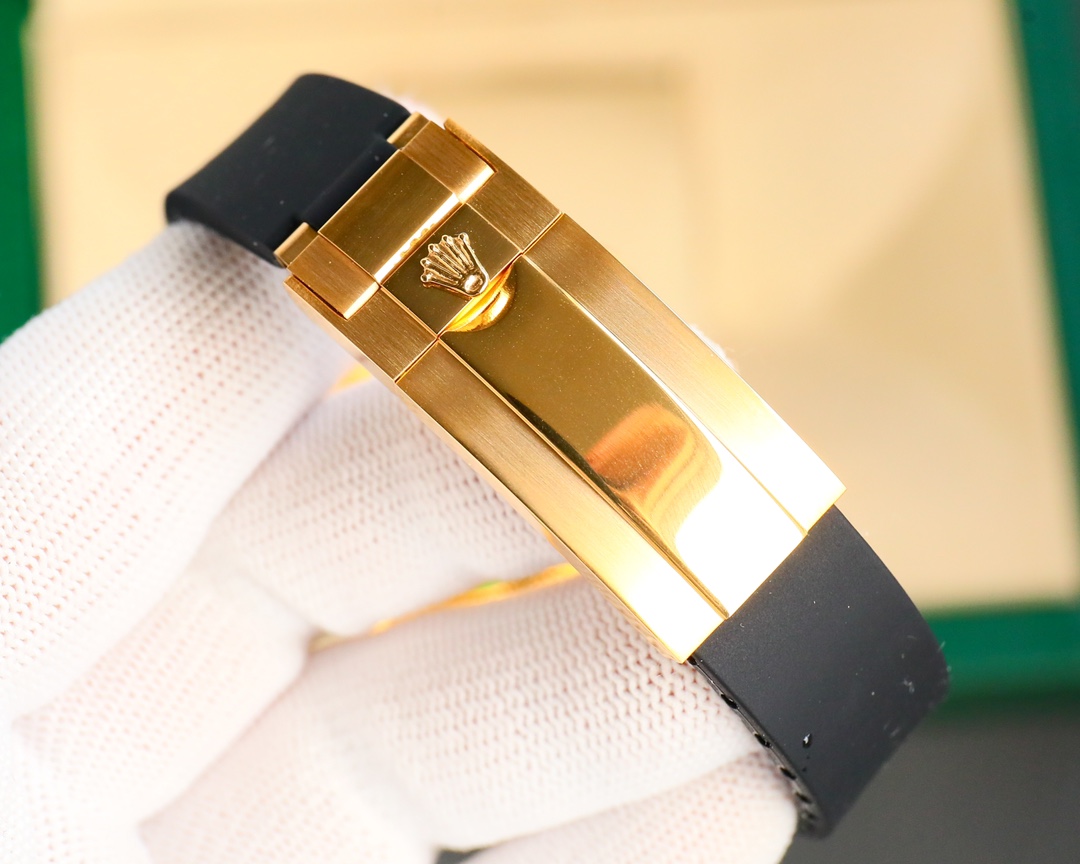 Rolex Logbook Full Luxury-Roman Diamond Dial-18k Nano-Technology 41MM-Golden(1:1 replica) - Top club