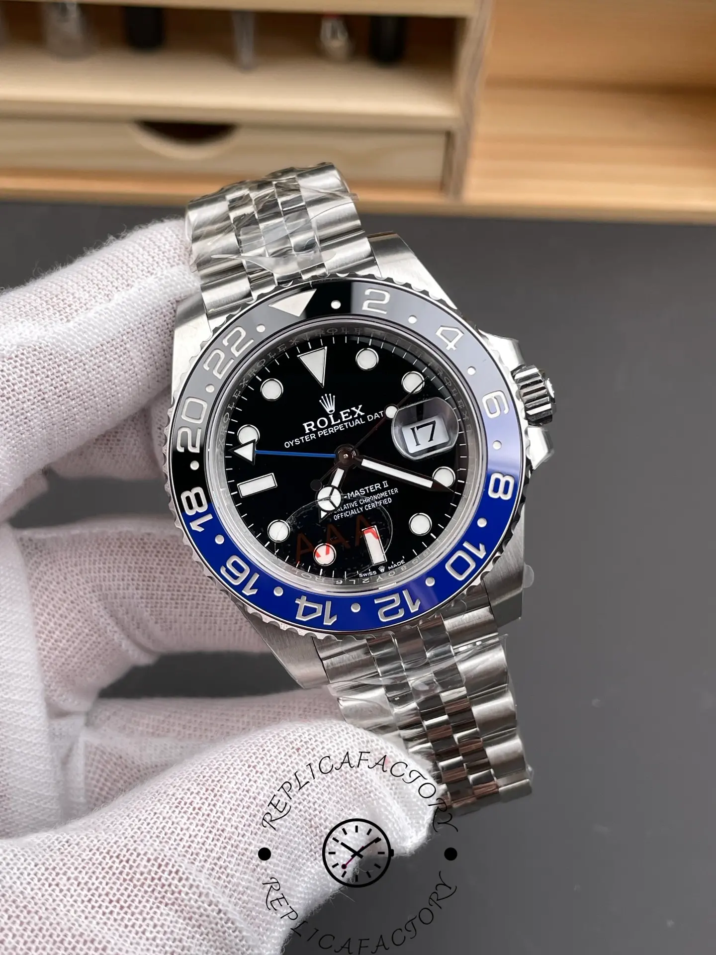 Rolex GMT-Master II 126710BLNR Black Dial Batman Bezel 40MM Mens Replica Watch - House of Replica