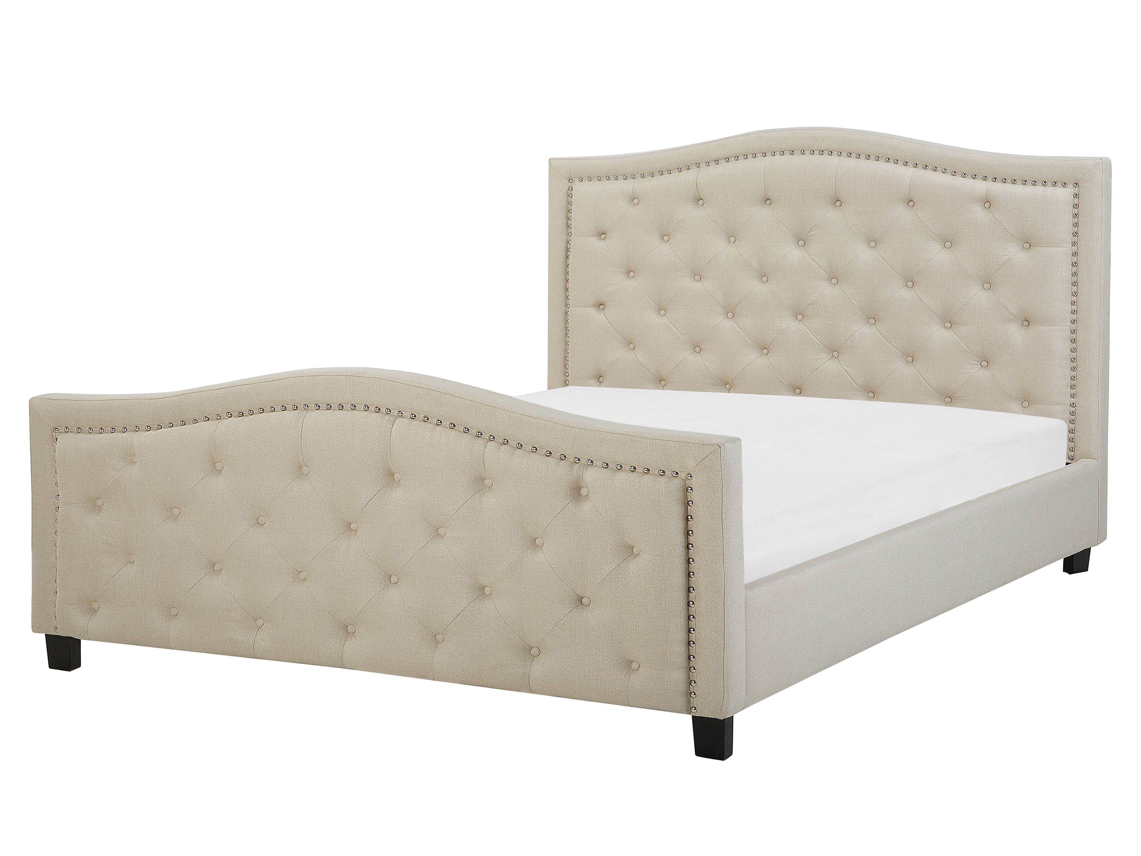 Bed Fabric AUREL 160 x 200 cm (EU King Size) Beige