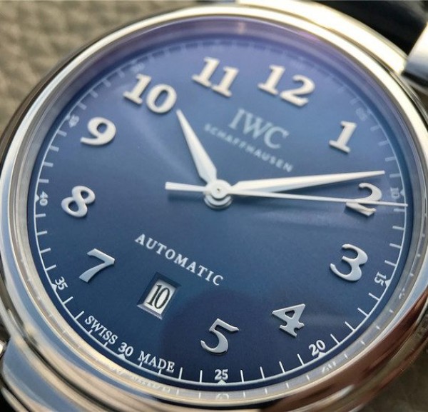 Replica IWC TW Da Vinci IW3566 Blue Dial Black Leather Strap A2892 - Top club