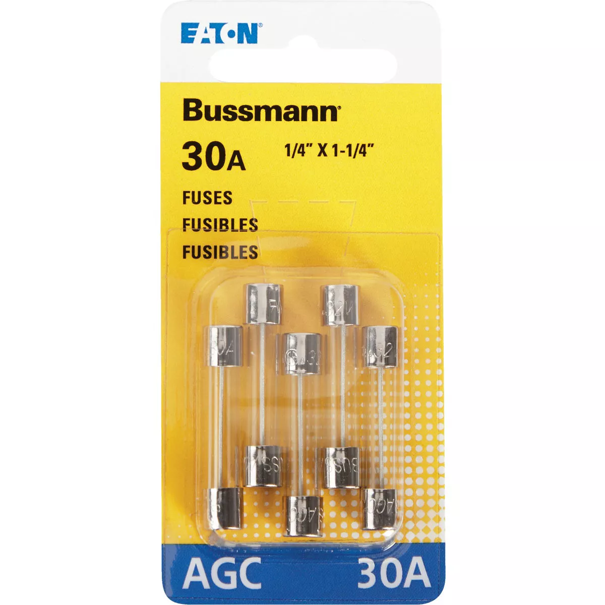 Bussmann 30A 32V Glass Tube Automotive Fuse (5-Pack)