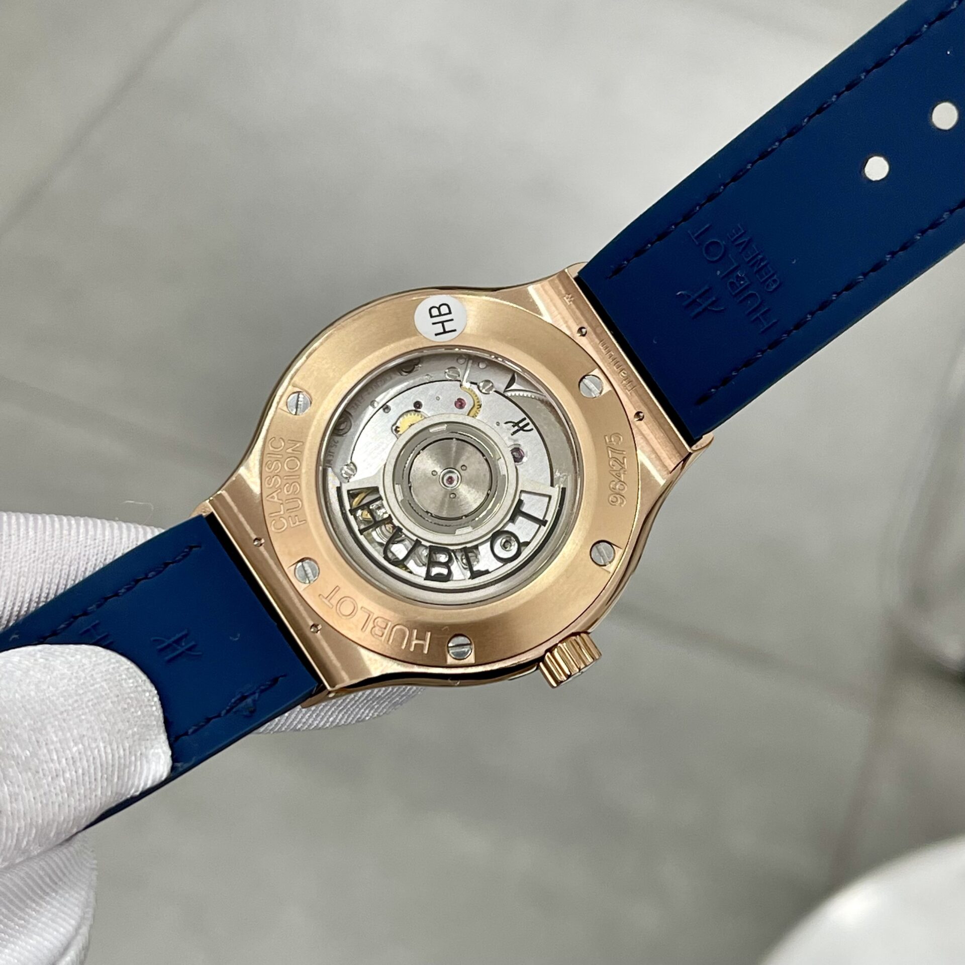 Hublot Classic Fusion Blue With Diamond Bezel Replica Watch HB Factory 38mm - Top club