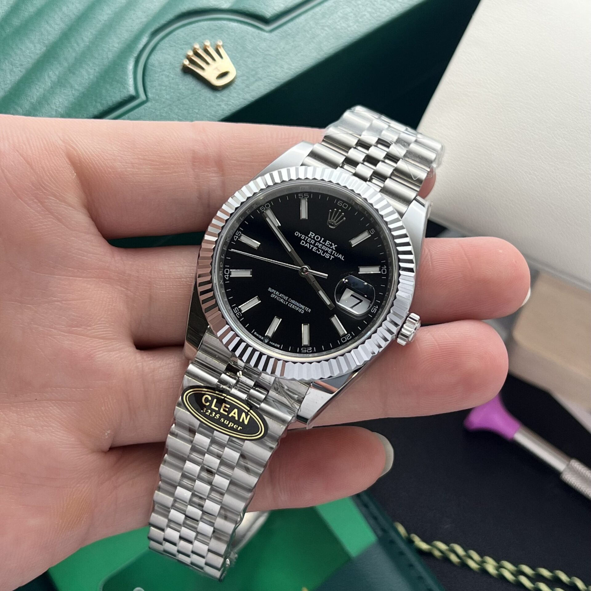 Rolex Replica Watches Datejust 126334 Black Dial Clean Factory 41mm - Top club