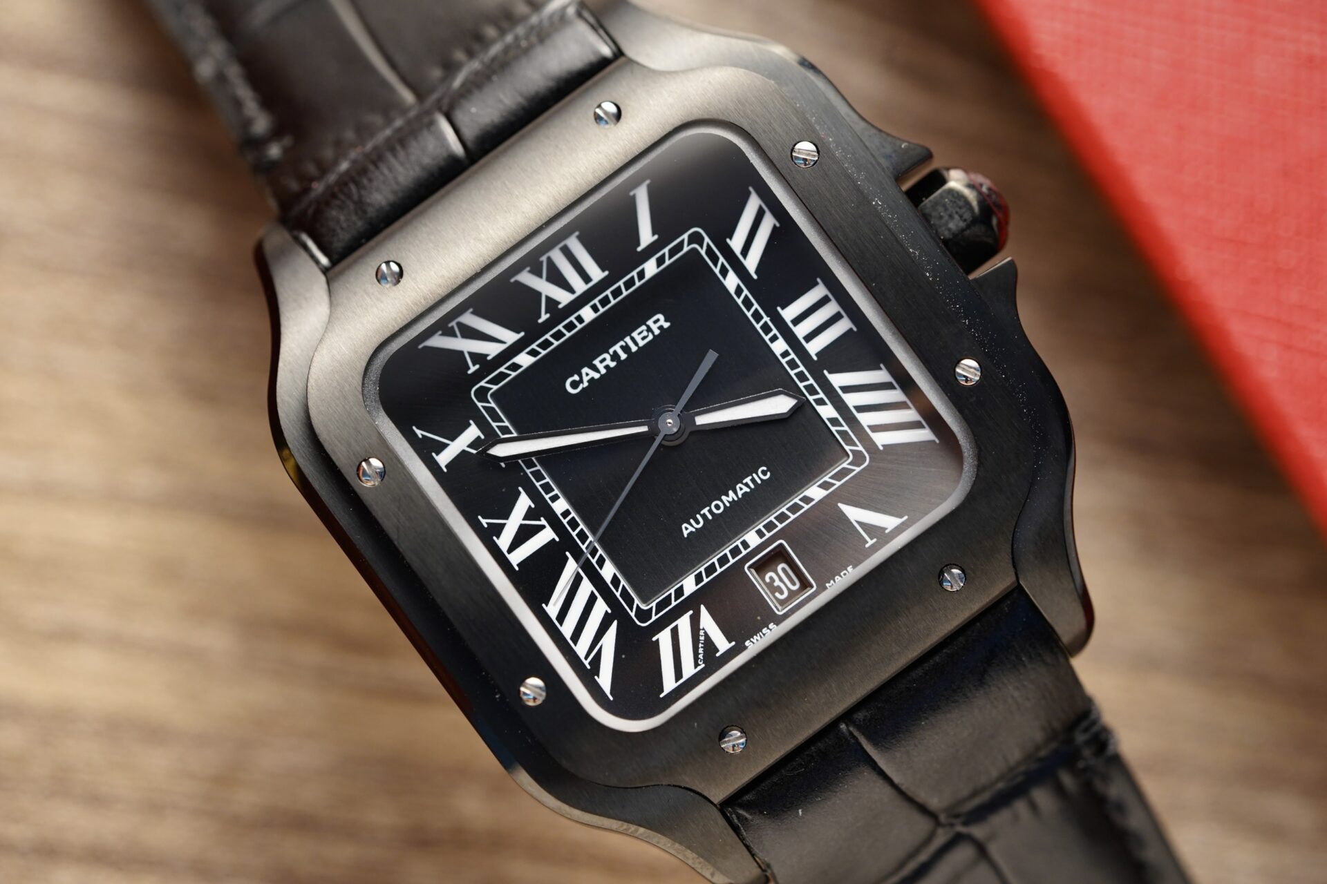 Cartier Best Replica Watch Santos De Cartier WSSA0039 Black Dial BV Factory 39.8mm - Top club