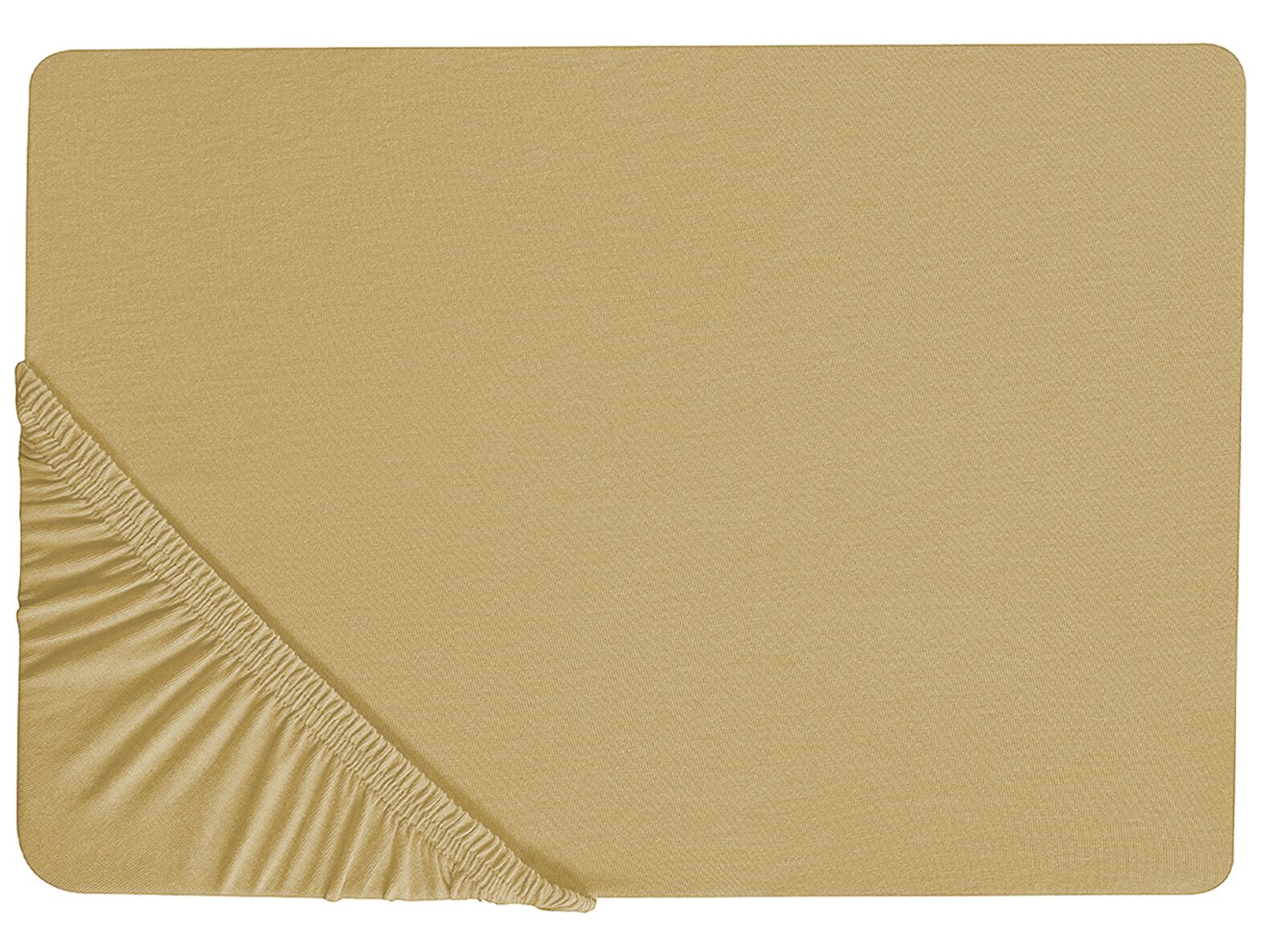 Fitted Sheet JANBU Cotton 200 x 200 cm Olive Green