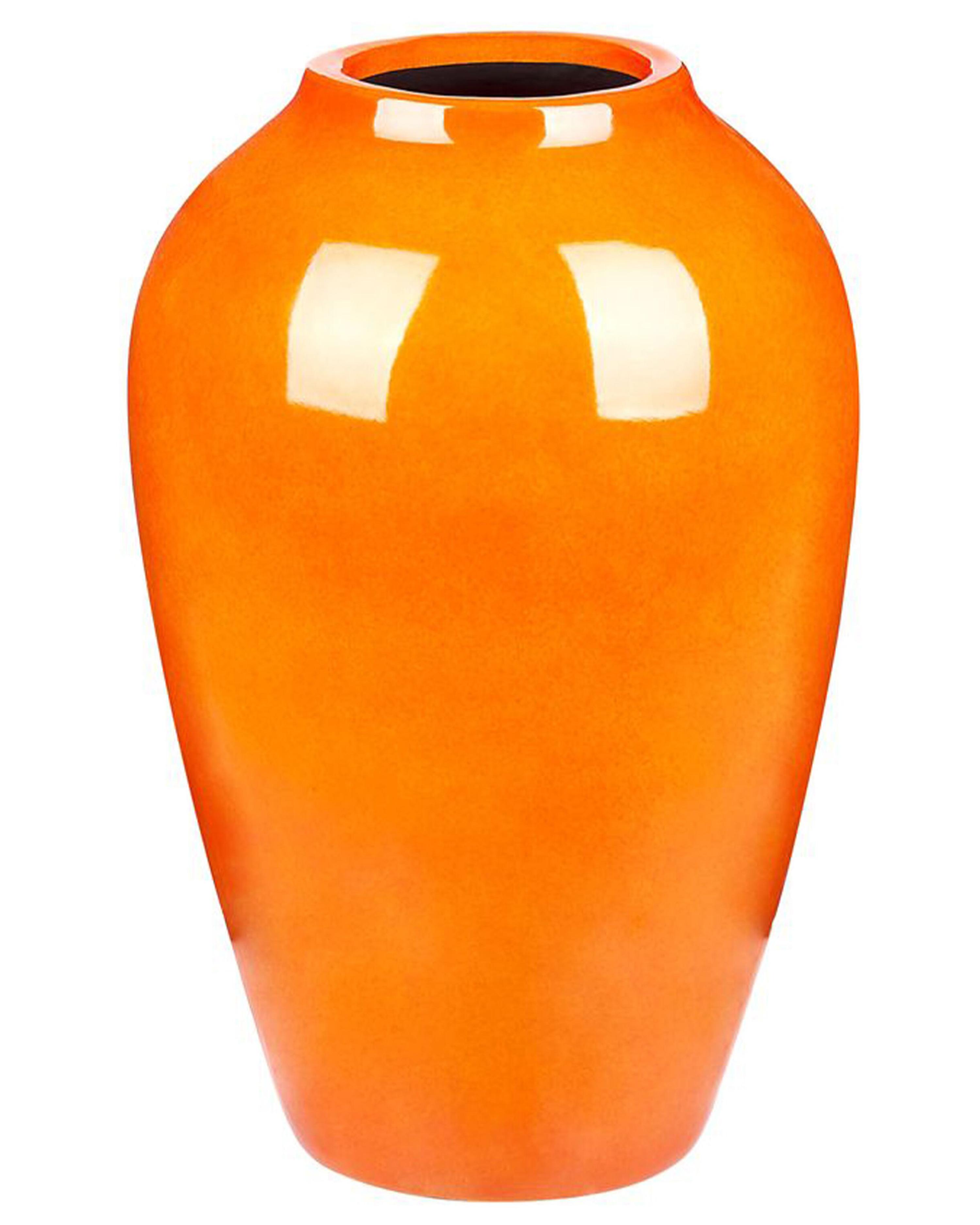 Flower Vase TERRASA Ceramic 39 cm Orange