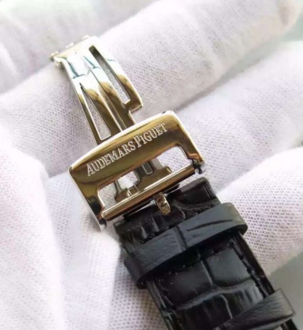 Replica Audemars Piguet Jules Audemars Skeleton Tourbillon SS Black Dial Leather Strap - Top club