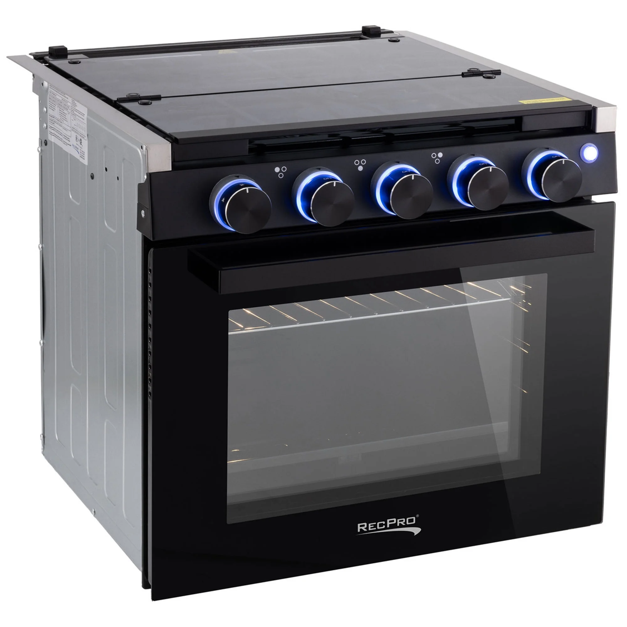 RecPro 21 Inch 3 Burner Propane RV Stove Gas Range without Hood, Black - Image 10