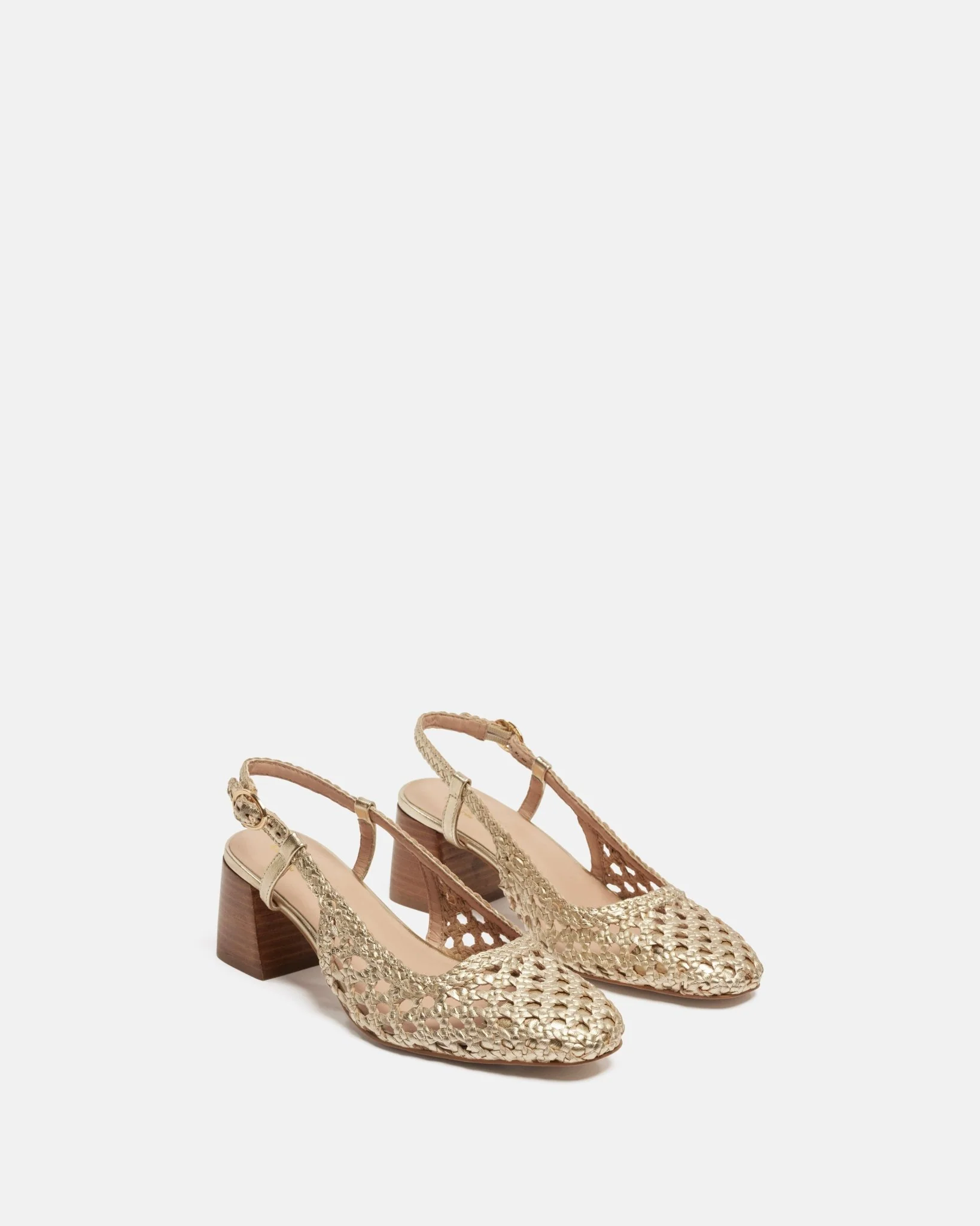 ESCARPINS MABELA/MET - En cuir métallisé à talons platine