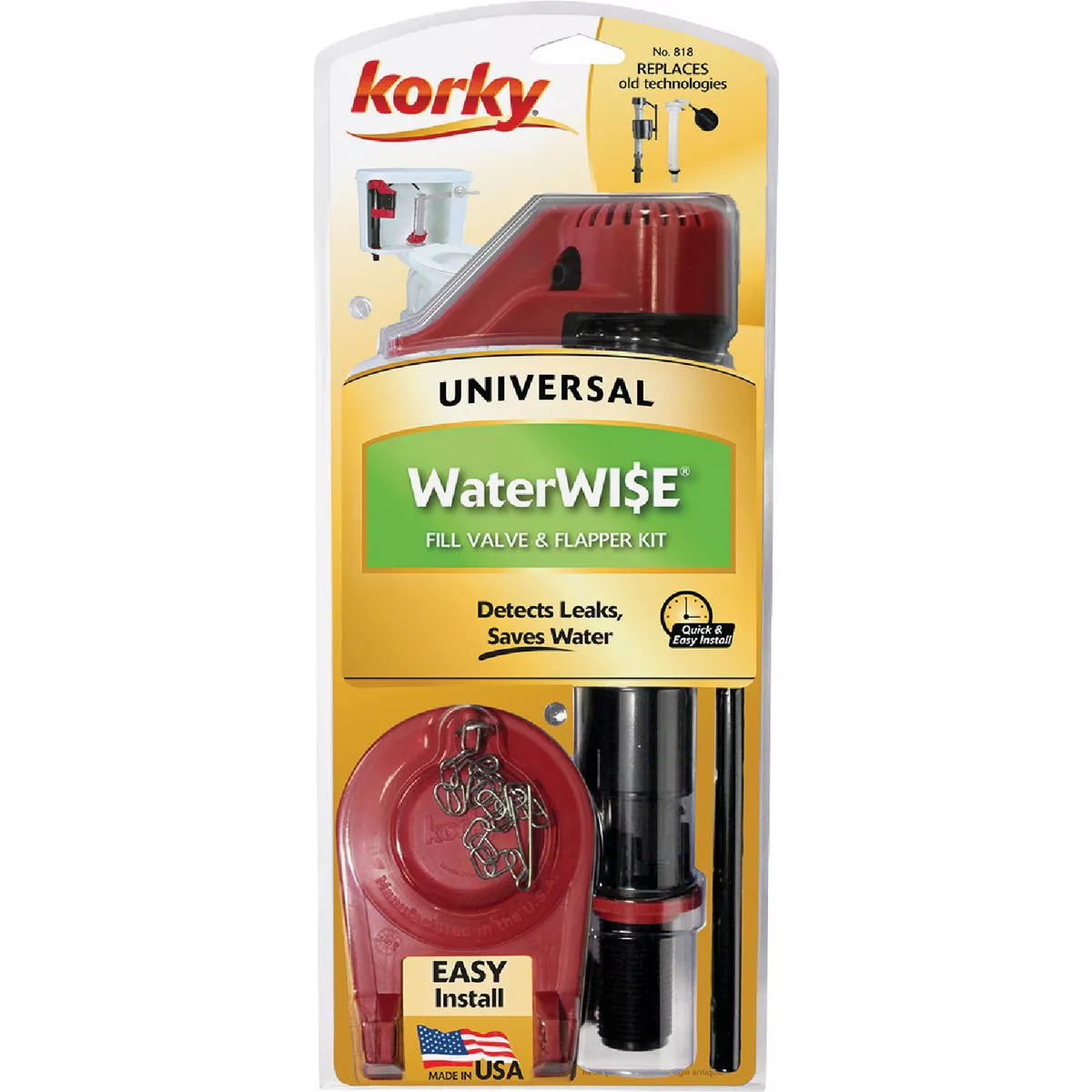 Korky WaterWISE Fill Valve and Premium Flapper Kit
