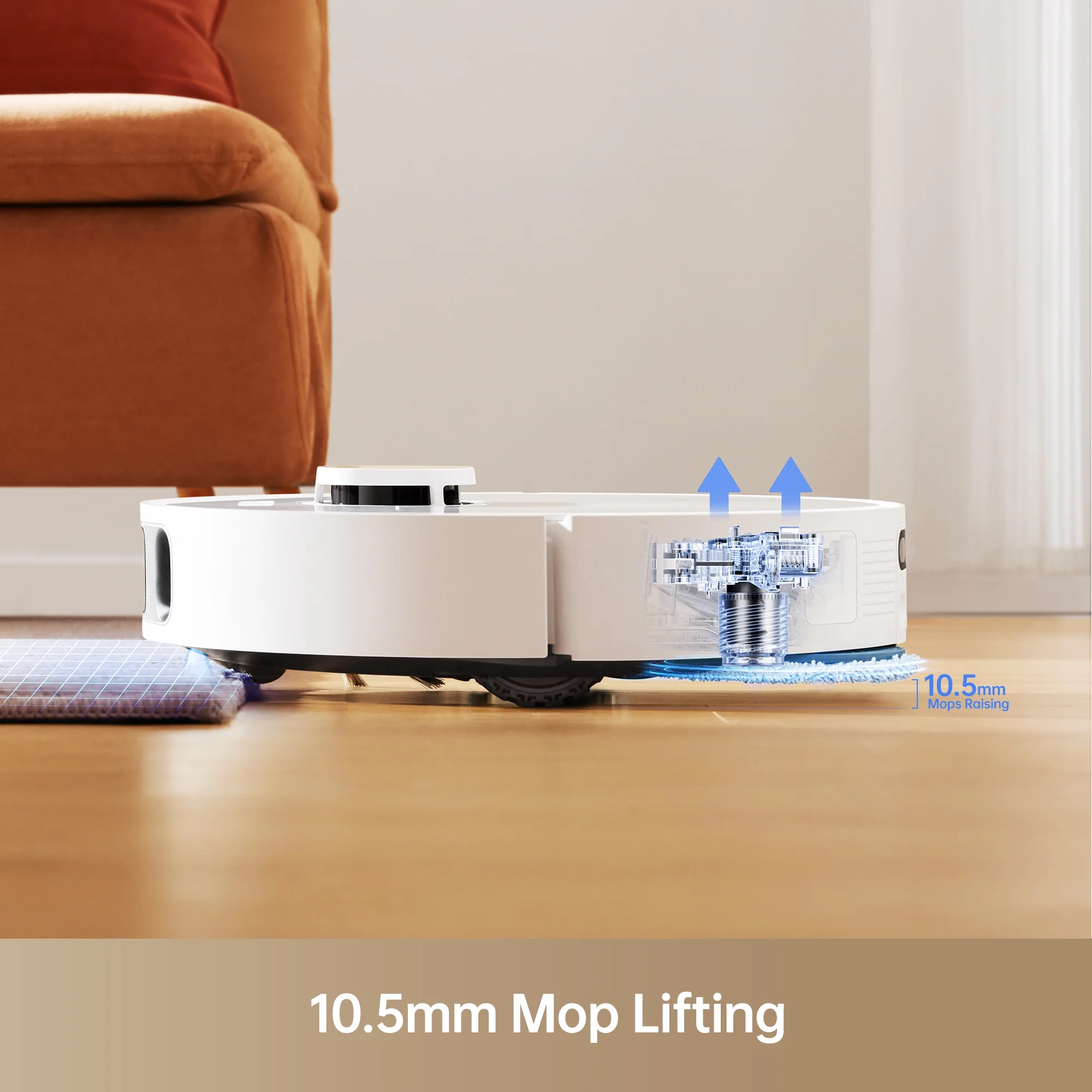 Dreame Heat Robot Vacuum and Mop Combo, 136°F Hot Water Self-Cleaning, 7000Pa Suction,L10s Pro Ultra